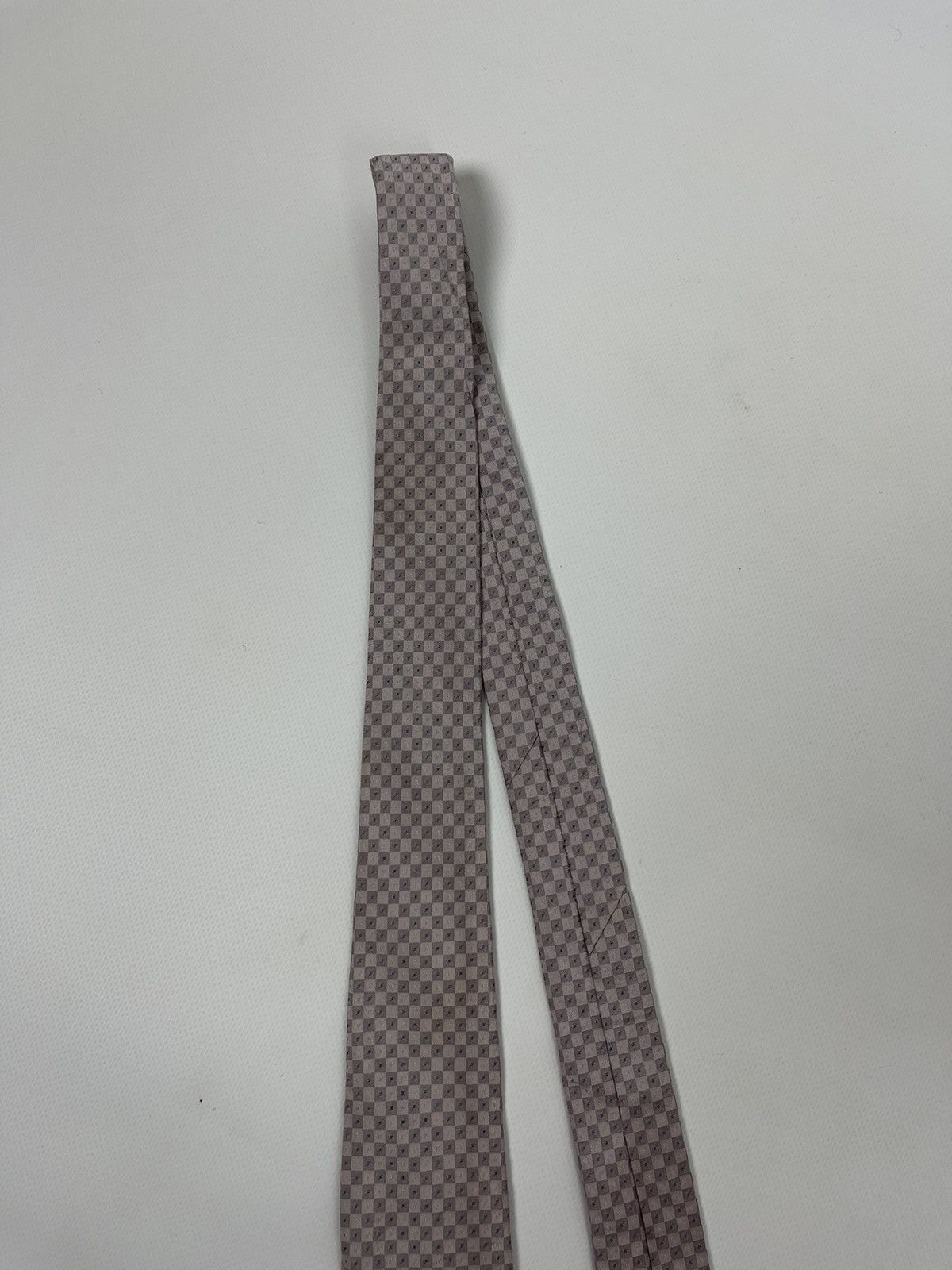 Burberry Burberry London luxury logo chess cage pattern 100% silk tie Size ONE SIZE - 3 Thumbnail
