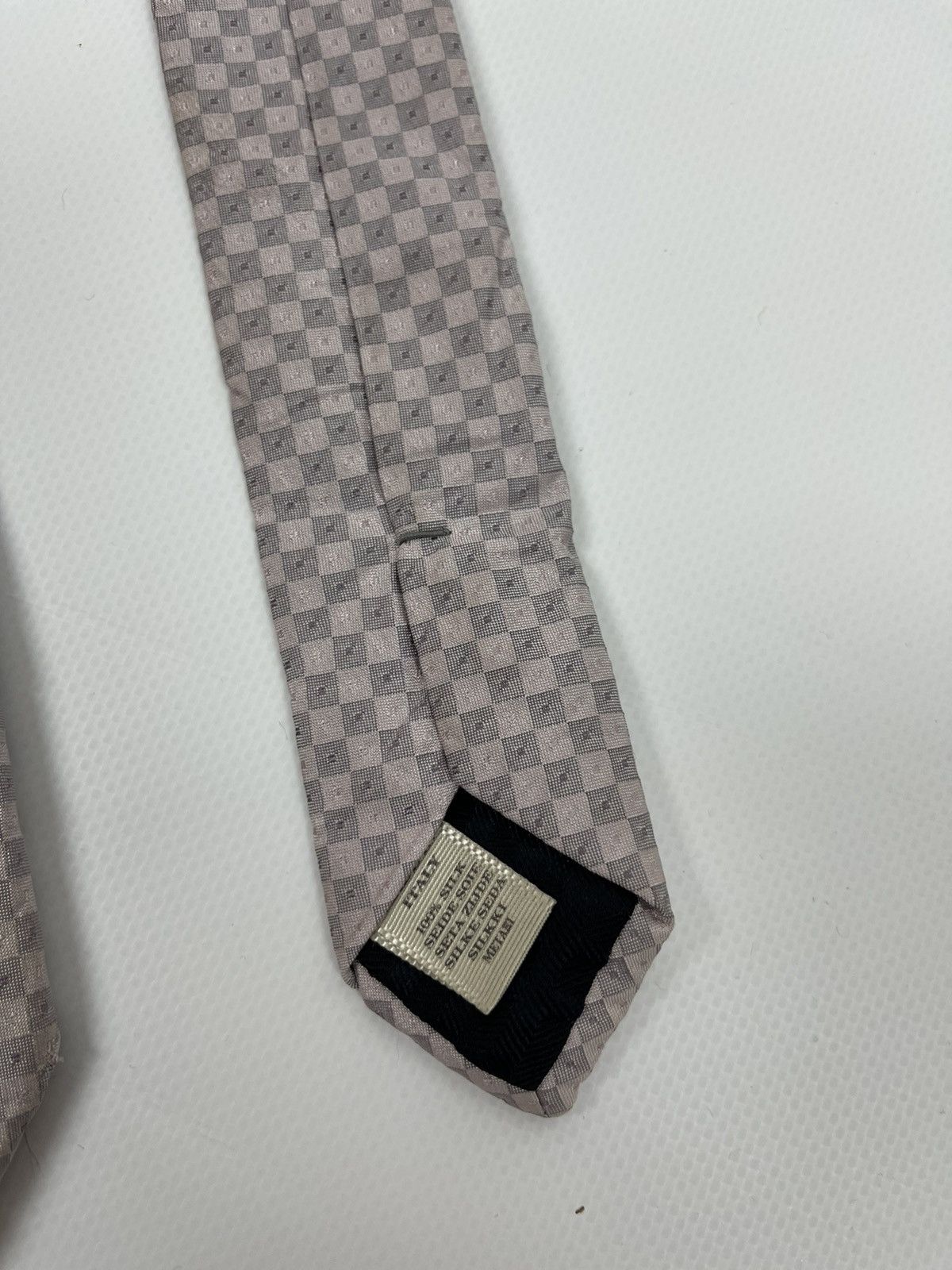 Burberry Burberry London luxury logo chess cage pattern 100% silk tie Size ONE SIZE - 5 Thumbnail