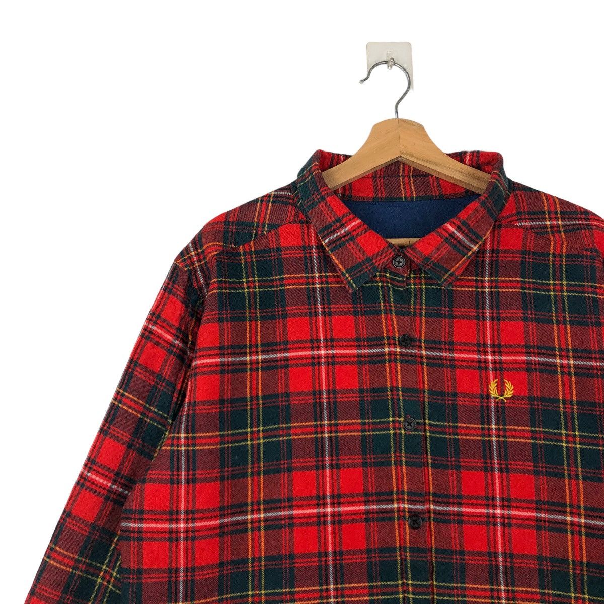 Japanese Brand VINTAGE REVERSIBLE BOMBER JACKET FRED PERRY WORK TARTAN Size US XL / EU 56 / 4 - 17 Thumbnail