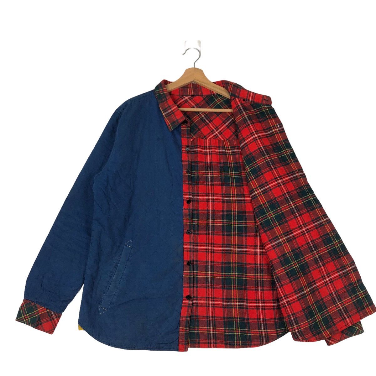 Japanese Brand VINTAGE REVERSIBLE BOMBER JACKET FRED PERRY WORK TARTAN Size US XL / EU 56 / 4 - 9 Thumbnail
