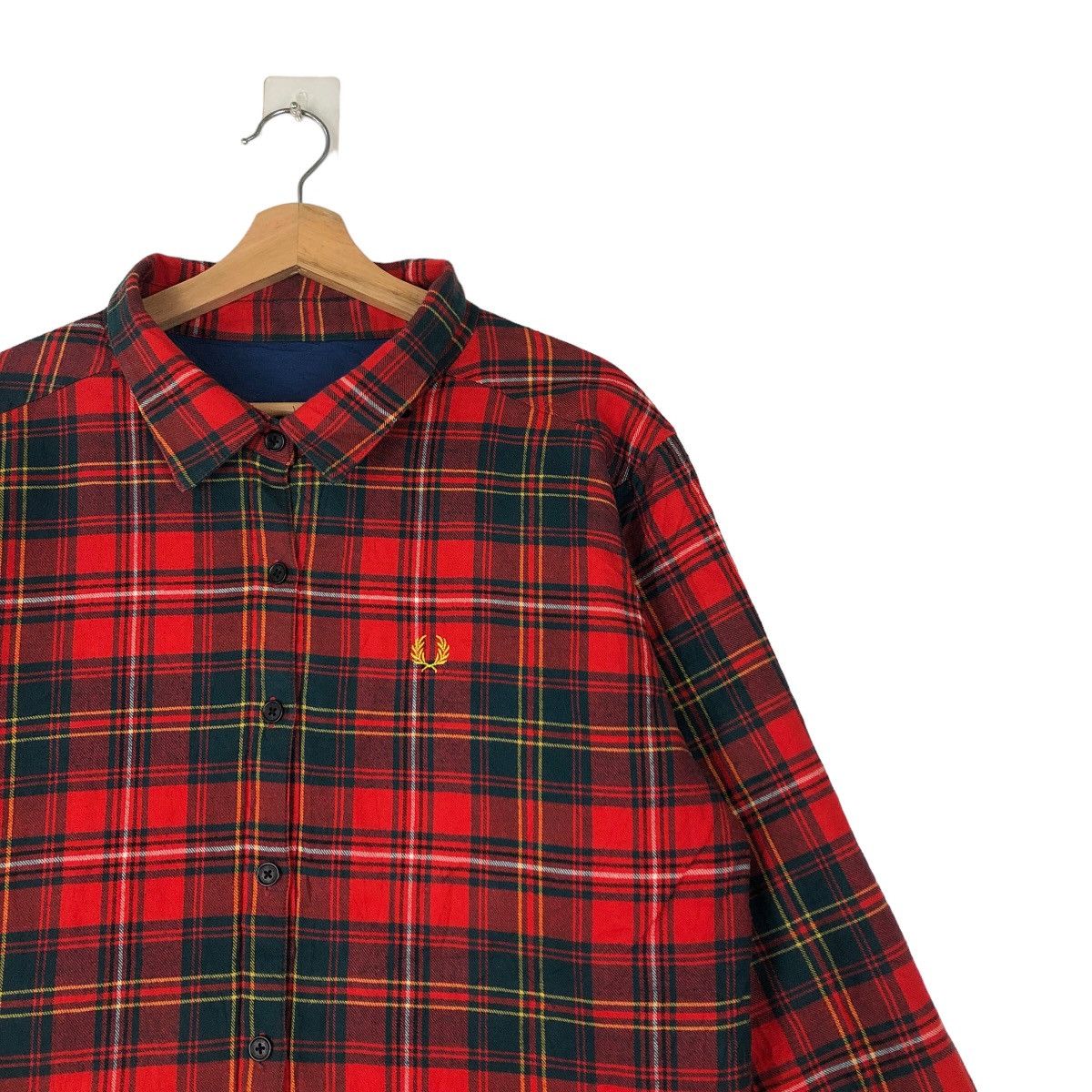 Japanese Brand VINTAGE REVERSIBLE BOMBER JACKET FRED PERRY WORK TARTAN Size US XL / EU 56 / 4 - 16 Thumbnail