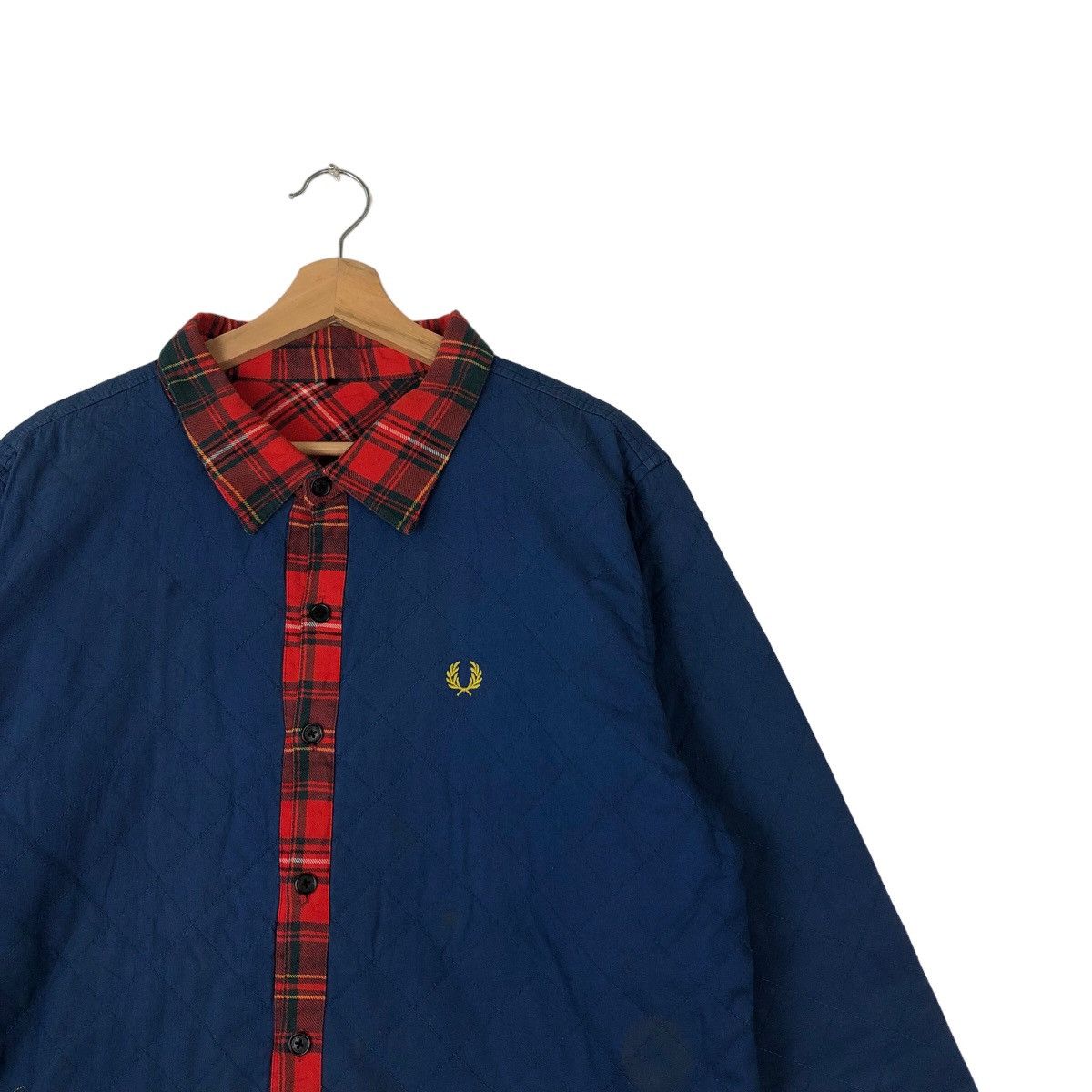 Japanese Brand VINTAGE REVERSIBLE BOMBER JACKET FRED PERRY WORK TARTAN Size US XL / EU 56 / 4 - 5 Thumbnail
