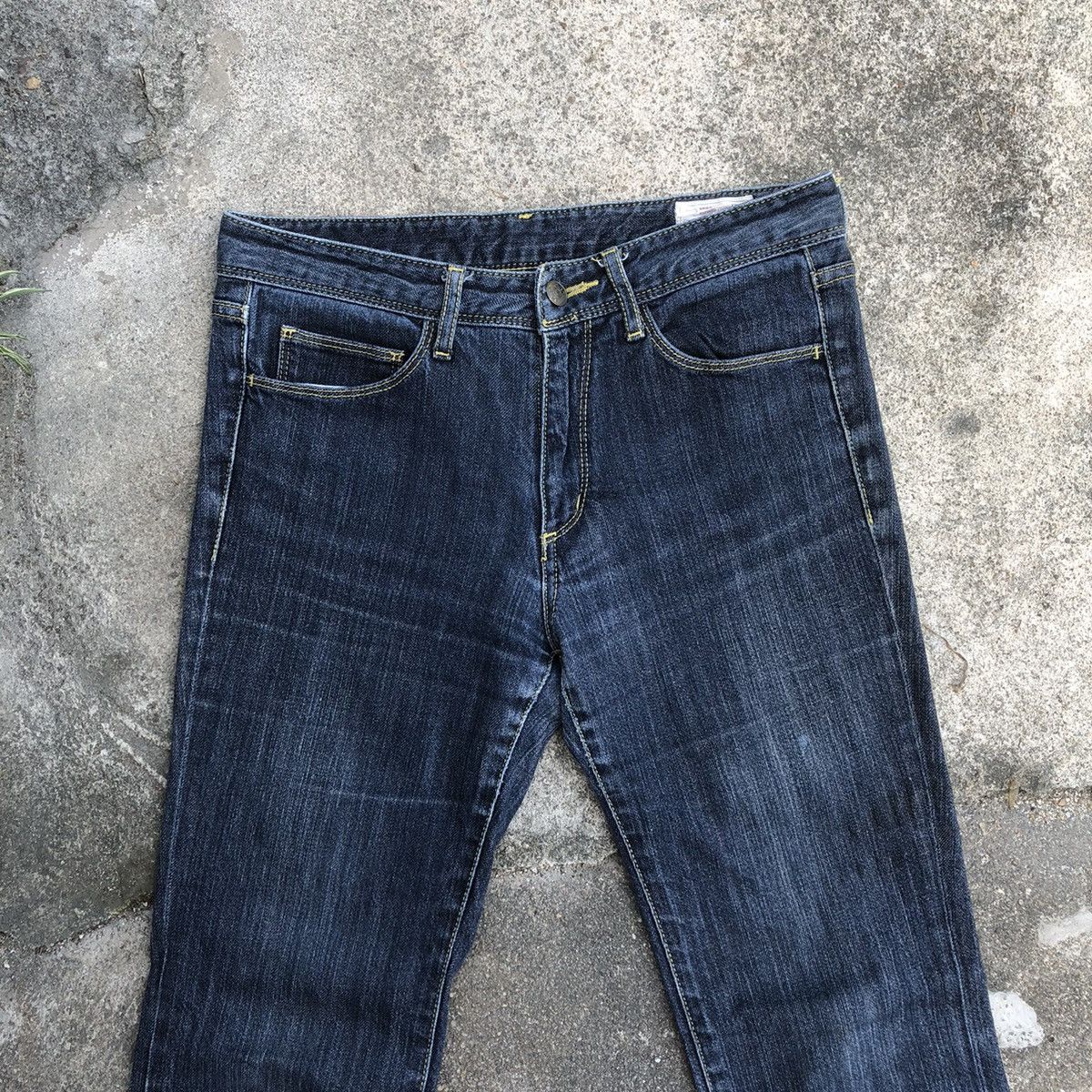 Japanese Brand 🔥Rare🔥🇯🇵Vintage HushHush Rips Distress Denim Jeans Size 31" - 2 Thumbnail