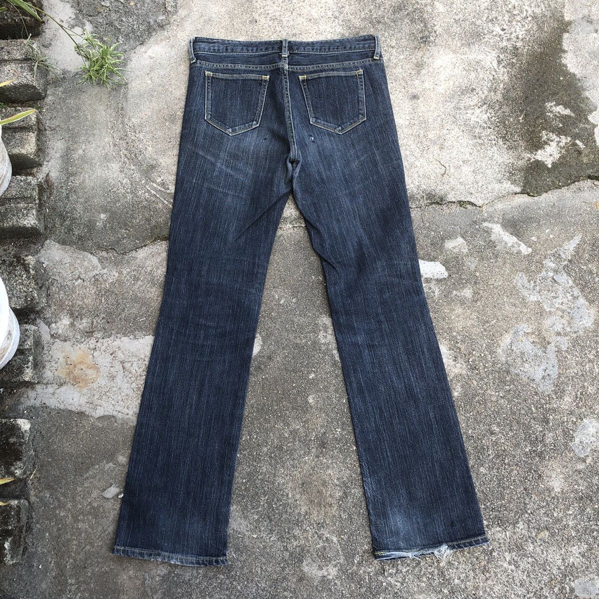 Japanese Brand 🔥Rare🔥🇯🇵Vintage HushHush Rips Distress Denim Jeans Size 31" - 4 Thumbnail