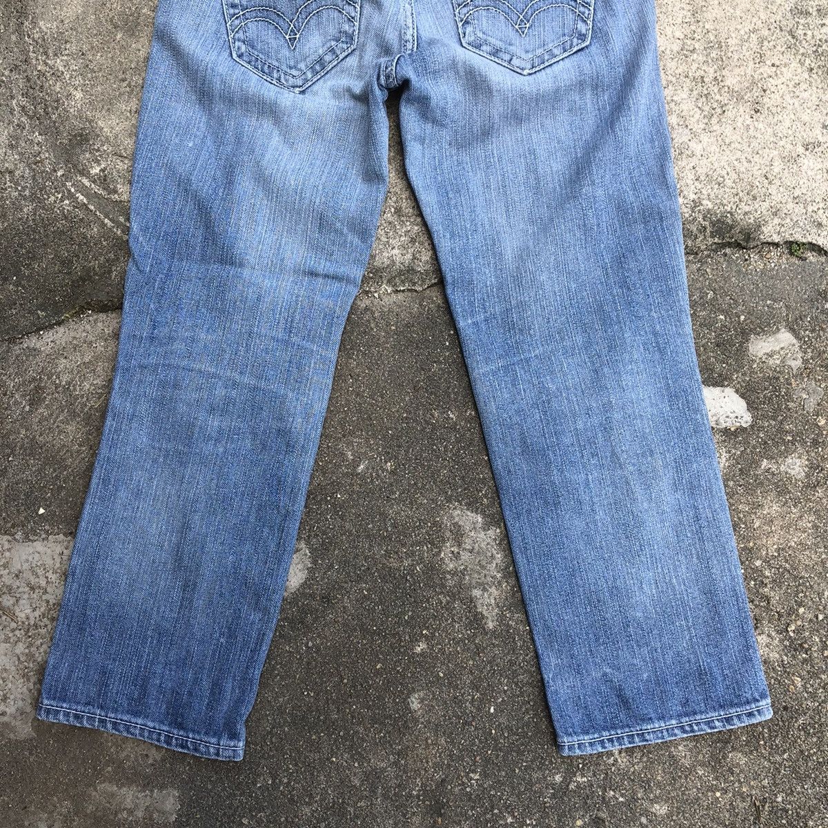 Levi's × Vintage 🔥Rare🔥Levis Stoned Wash Rips Distresss Cropped Jeans Size 29" - 6 Thumbnail