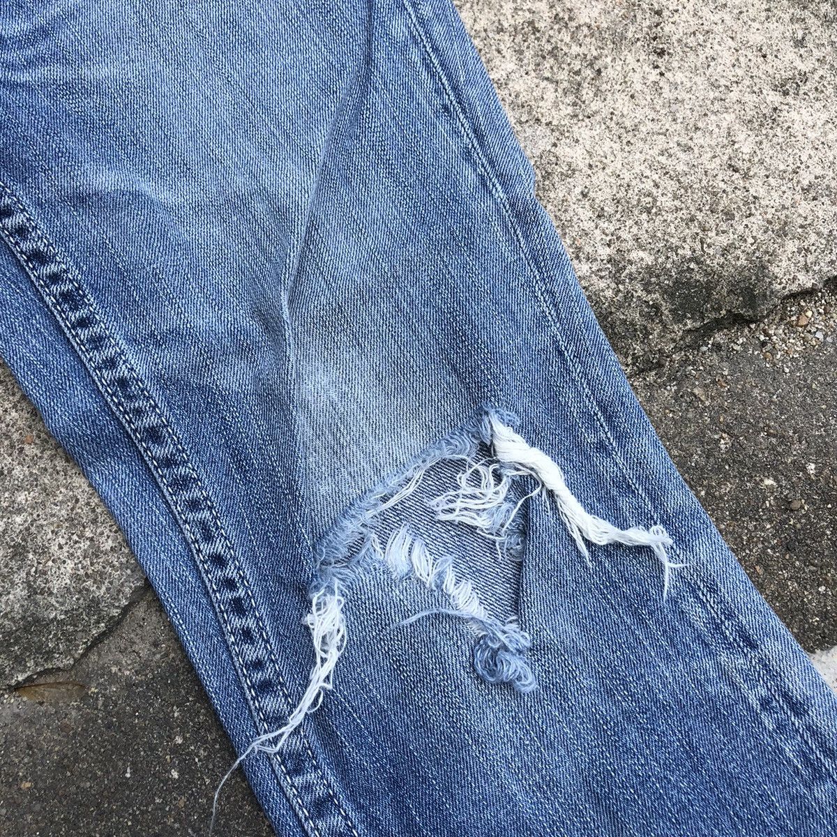 Levi's × Vintage 🔥Rare🔥Levis Stoned Wash Rips Distresss Cropped Jeans Size 29" - 8 Thumbnail
