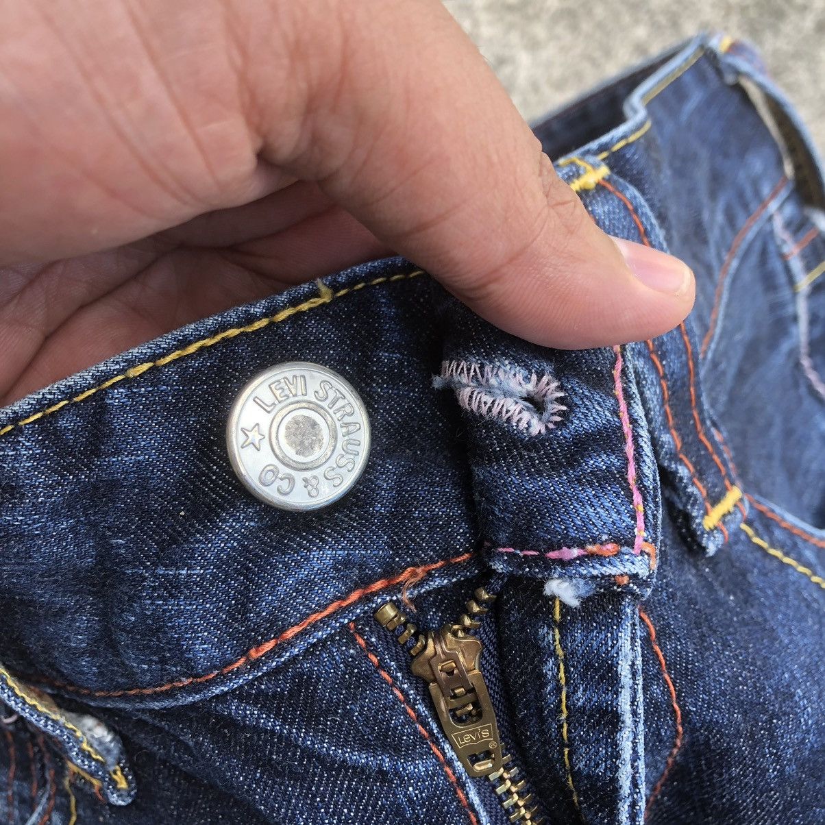 Levi's × Vintage 🔥Rare🔥Levis Stoned Wash Rips Distress Cropped Denim Jeans Size 30" / US 8 / IT 44 - 11 Thumbnail