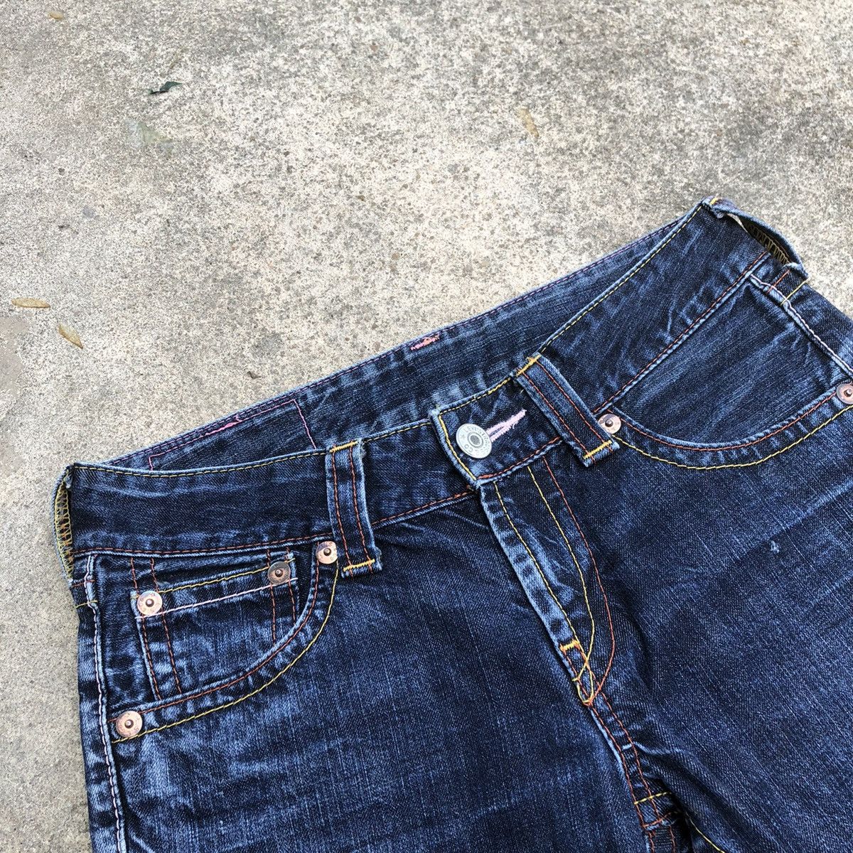Levi's × Vintage 🔥Rare🔥Levis Stoned Wash Rips Distress Cropped Denim Jeans Size 30" / US 8 / IT 44 - 10 Thumbnail
