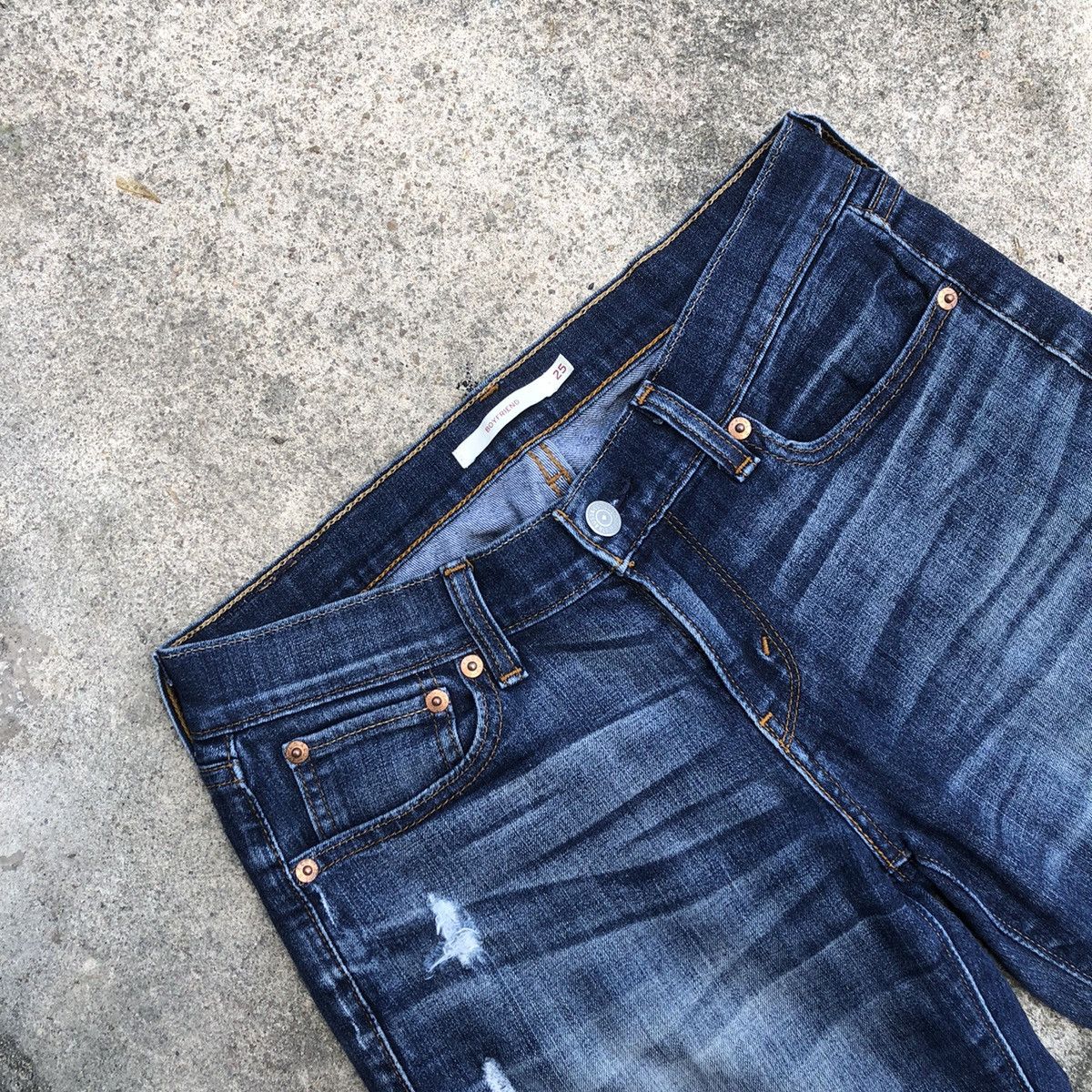 Levi's × Vintage 🔥Rare🔥Vintage Levis Stoned Wash Rips Distress Denim Jeans Size 28" / US 6 / IT 42 - 11 Thumbnail