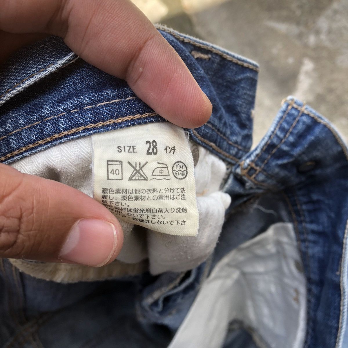 Levi's × Vintage 🔥Rare🔥Levis 535 Stoned Wash Rips Distress Denim Jeans Size 30" / US 8 / IT 44 - 13 Thumbnail