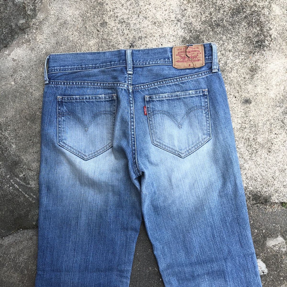 Levi's × Vintage 🔥Rare🔥Levis 535 Stoned Wash Rips Distress Denim Jeans Size 30" / US 8 / IT 44 - 5 Thumbnail