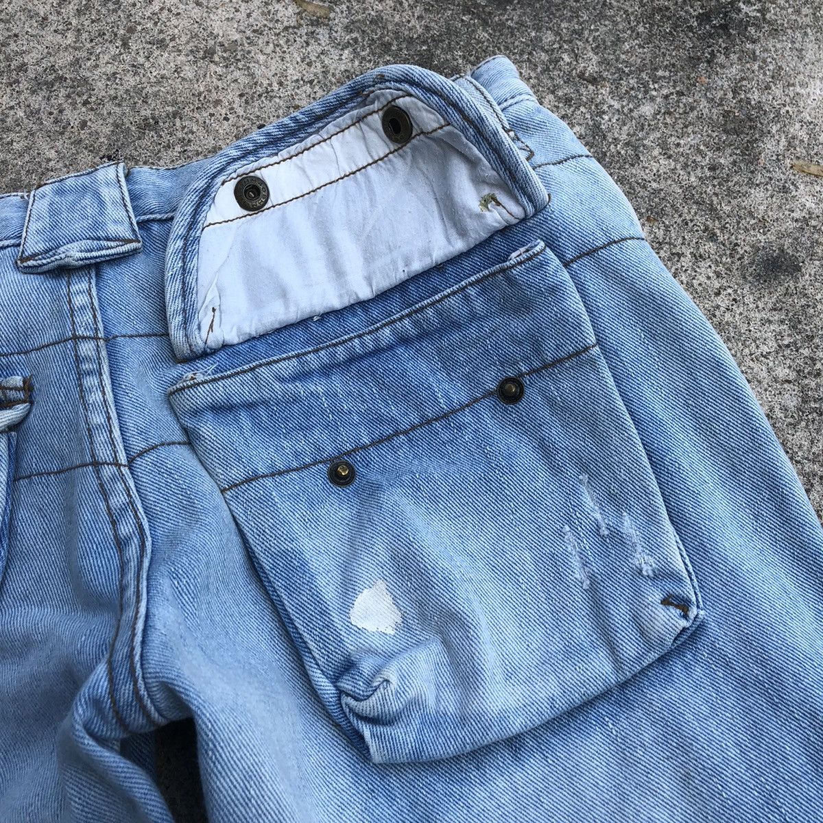 Japanese Brand 🔥Sick🔥🇯🇵SVS Splash Paint Punk Styles Zipper Rips Dirty Jeans Size 30" / US 8 / IT 44 - 16 Thumbnail