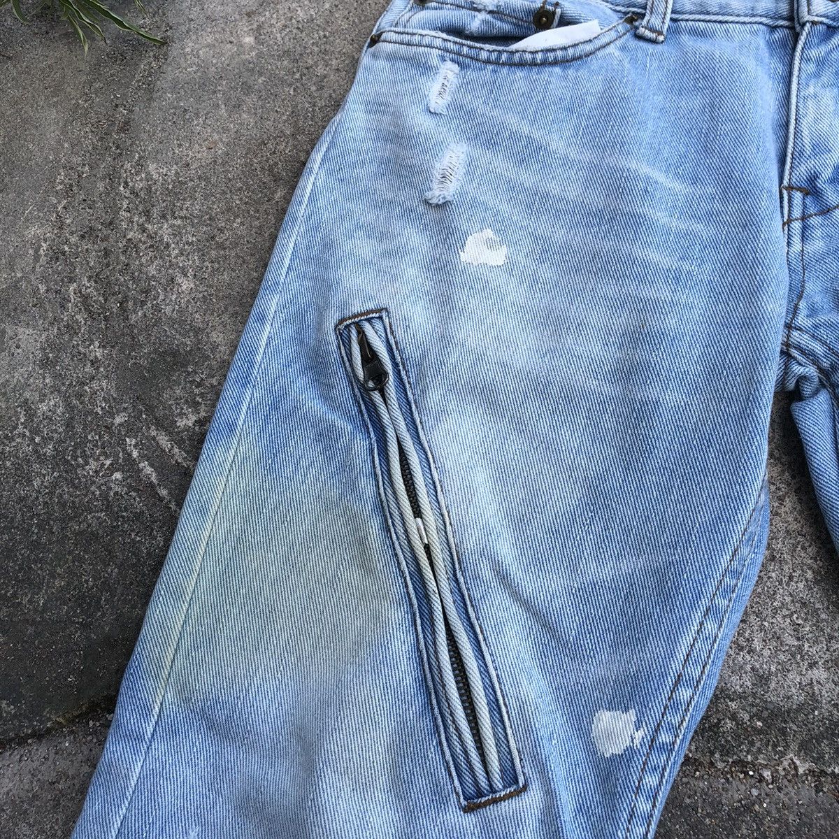 Japanese Brand 🔥Sick🔥🇯🇵SVS Splash Paint Punk Styles Zipper Rips Dirty Jeans Size 30" / US 8 / IT 44 - 10 Thumbnail