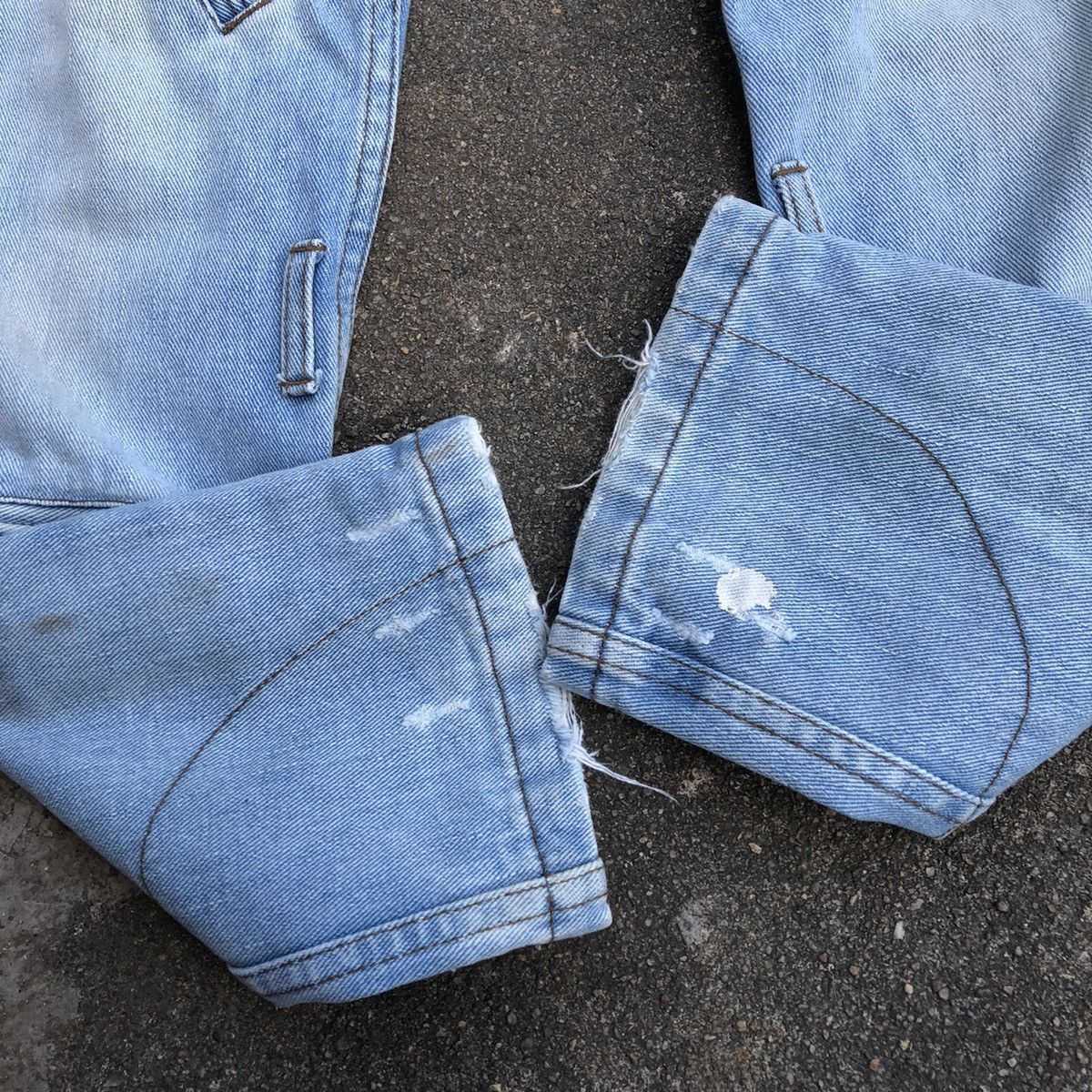 Japanese Brand 🔥Sick🔥🇯🇵SVS Splash Paint Punk Styles Zipper Rips Dirty Jeans Size 30" / US 8 / IT 44 - 7 Thumbnail