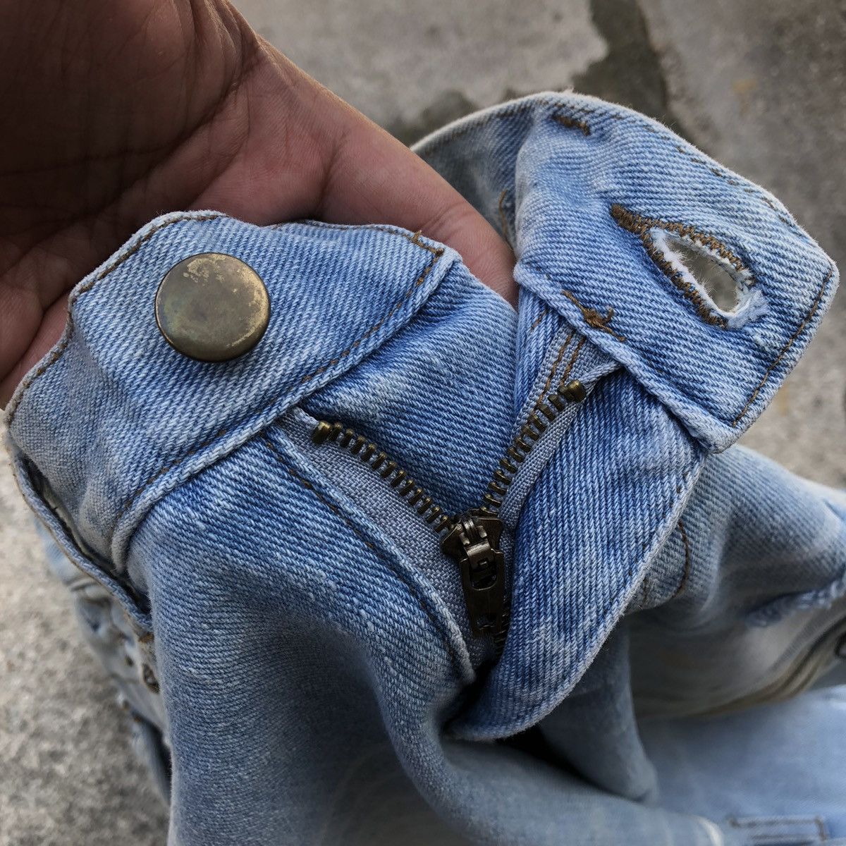 Japanese Brand 🔥Sick🔥🇯🇵SVS Splash Paint Punk Styles Zipper Rips Dirty Jeans Size 30" / US 8 / IT 44 - 18 Thumbnail