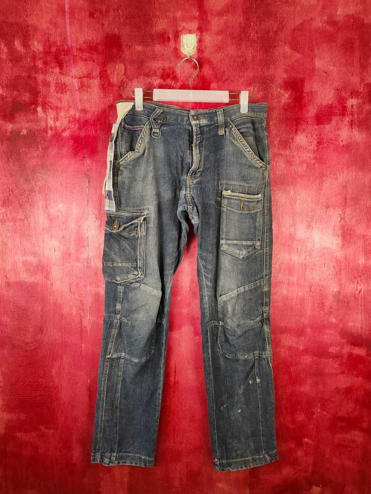 Japanese Brand DL Japan custom pocket Dark Blue Faded Denim Pants #S526 Size US 32 / EU 48 - 8 Thumbnail