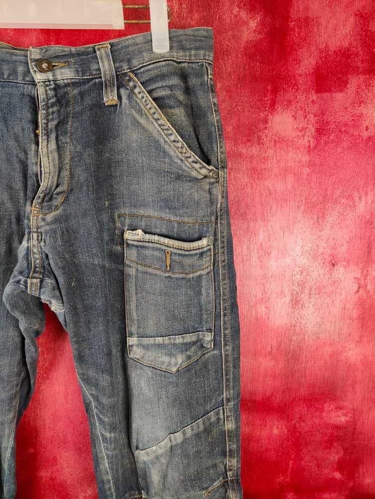 Japanese Brand DL Japan custom pocket Dark Blue Faded Denim Pants #S526 Size US 32 / EU 48 - 12 Thumbnail