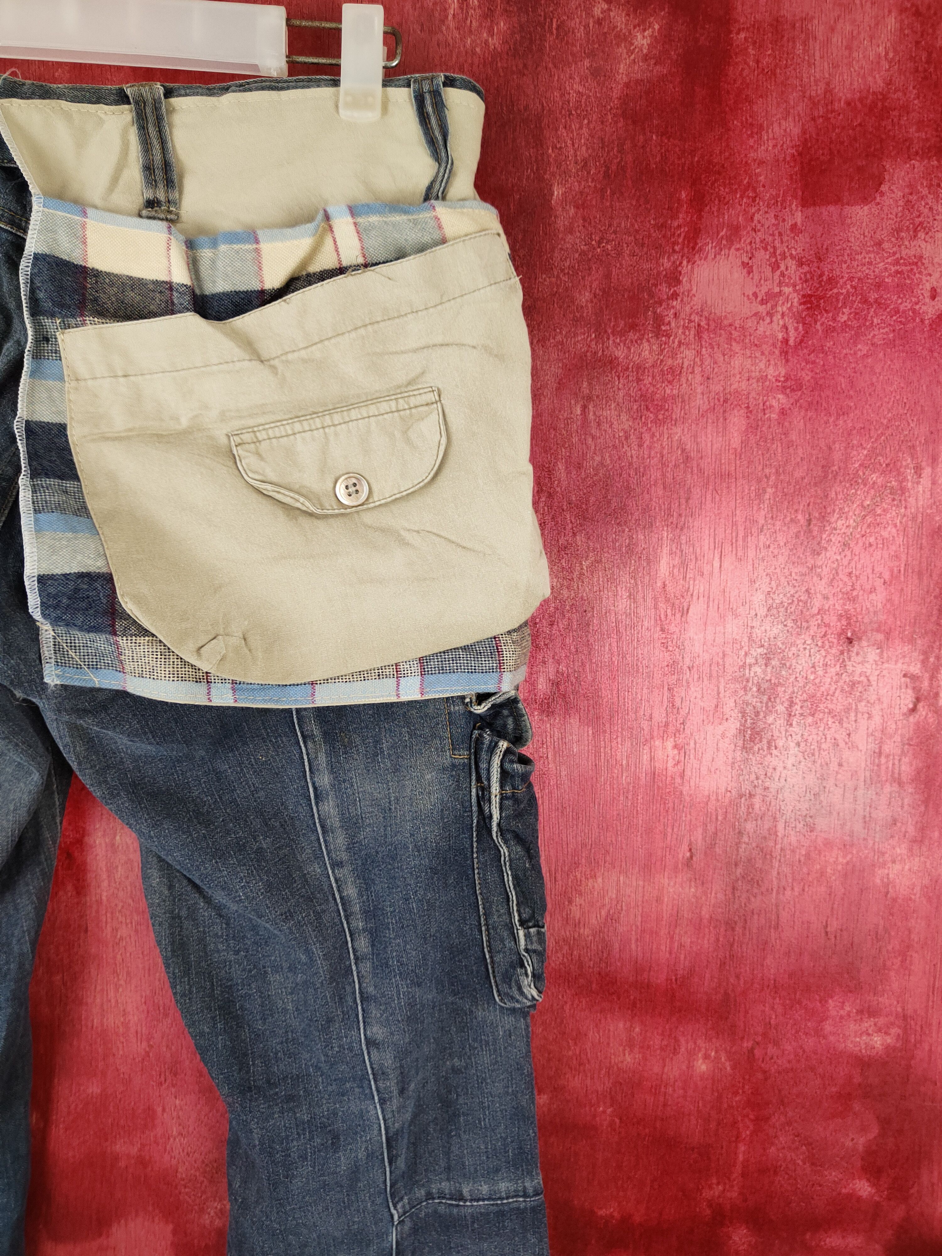 Japanese Brand DL Japan custom pocket Dark Blue Faded Denim Pants #S526 Size US 32 / EU 48 - 4 Thumbnail