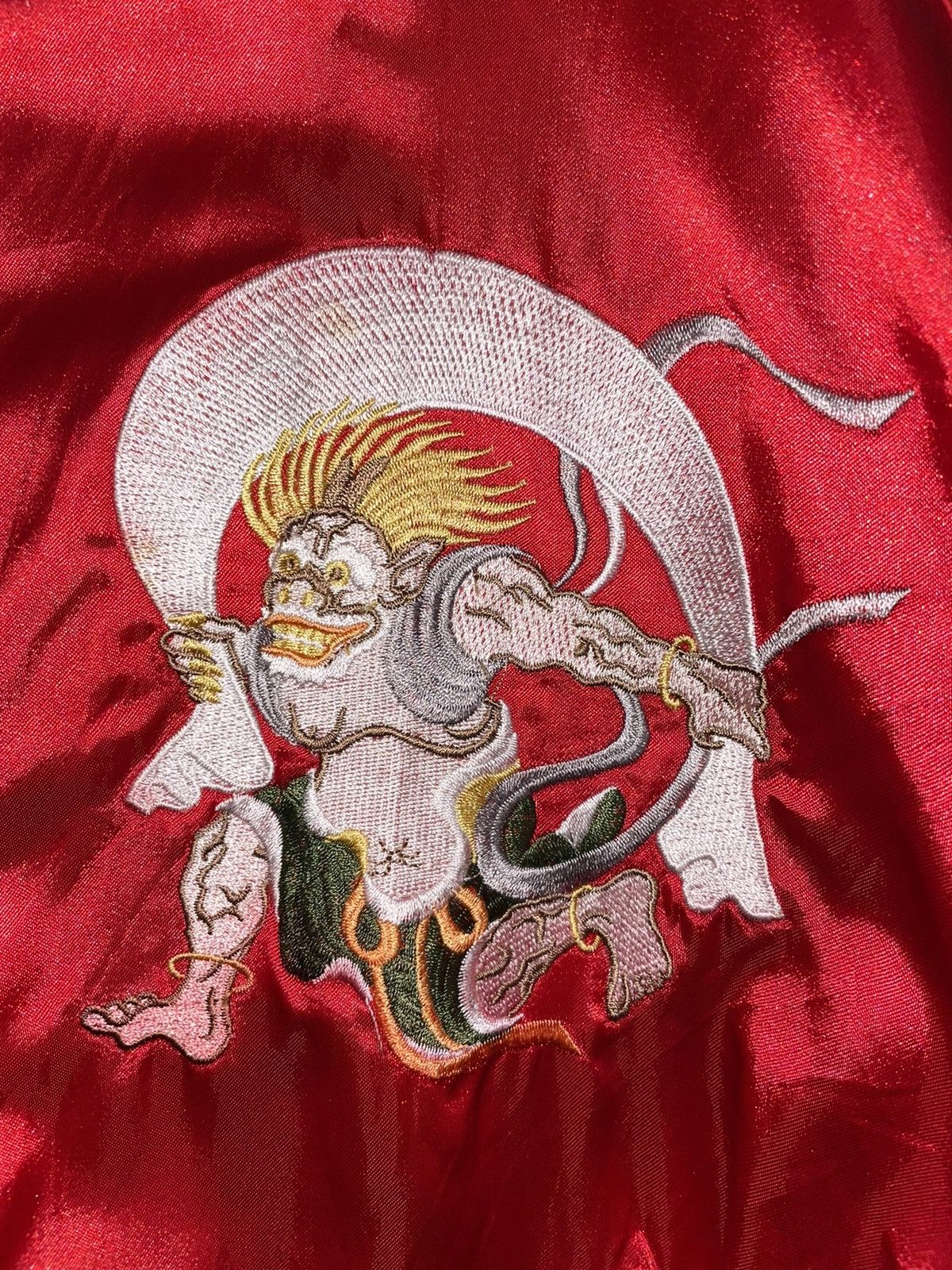 Japanese Brand Sukajan Thunder Storm Embroidery Jacket Size US L / EU 52-54 / 3 - 9 Thumbnail
