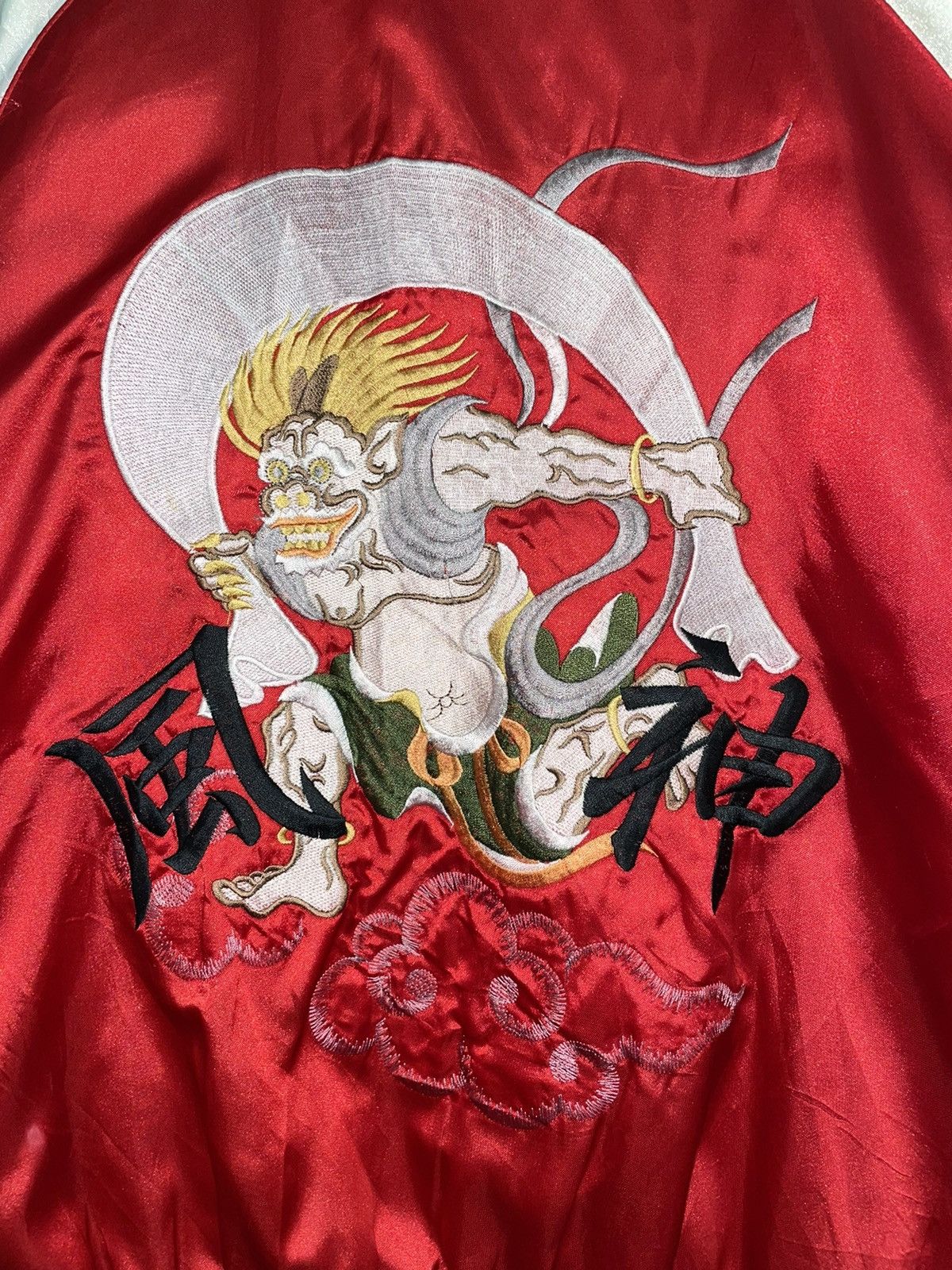 Japanese Brand Sukajan Thunder Storm Embroidery Jacket Size US L / EU 52-54 / 3 - 7 Thumbnail