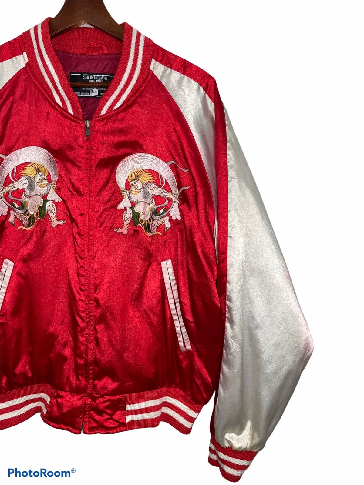 Japanese Brand Sukajan Thunder Storm Embroidery Jacket Size US L / EU 52-54 / 3 - 5 Thumbnail