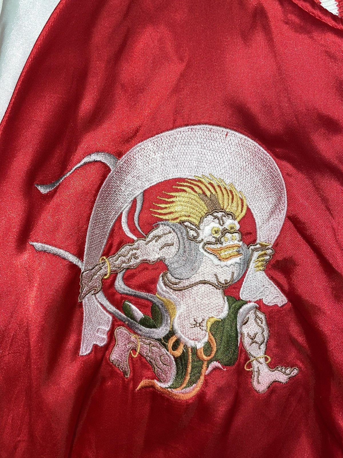 Japanese Brand Sukajan Thunder Storm Embroidery Jacket Size US L / EU 52-54 / 3 - 8 Thumbnail