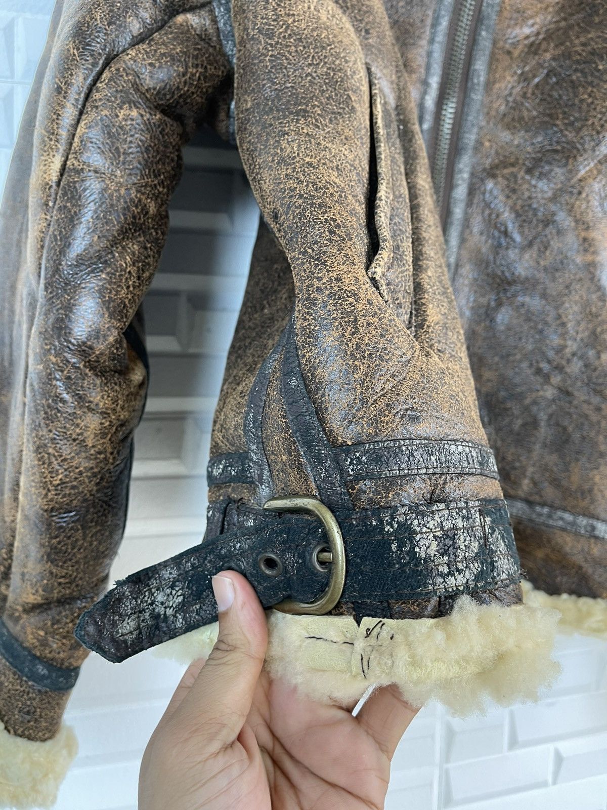 Vintage ❌MUST GONE🚀B3 LAMBSKIN Shearling Jacket OPTI LOLD ANTHONY Size US M / EU 48-50 / 2 - 7 Thumbnail