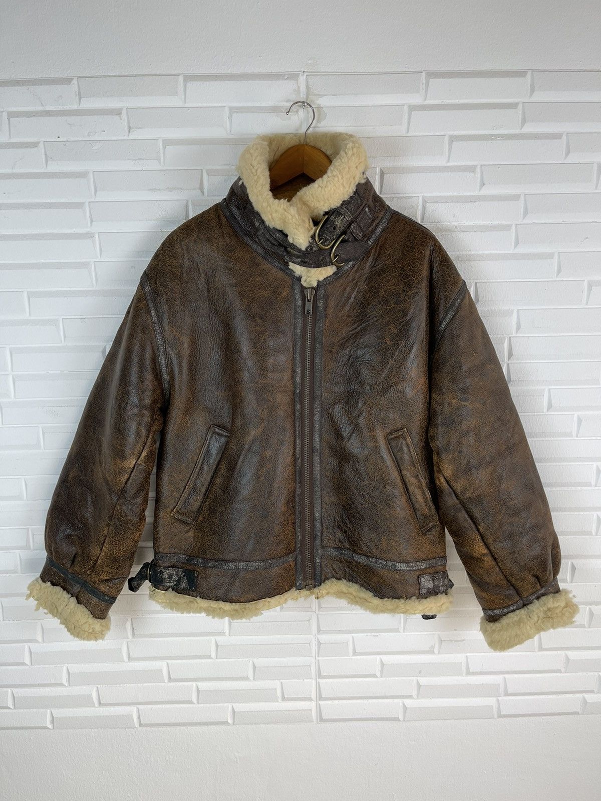 Vintage ❌MUST GONE🚀B3 LAMBSKIN Shearling Jacket OPTI LOLD ANTHONY Size US M / EU 48-50 / 2 - 6 Thumbnail