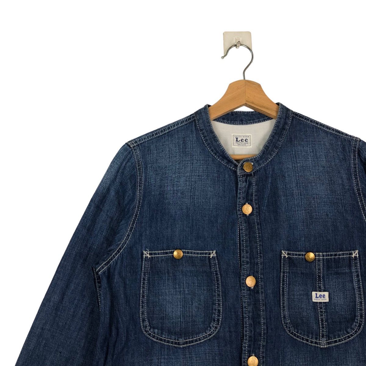 Indigo VINTAGE UNION MADE LEE SANFORIZED SHRUNK INDIGO DENIM JACKET Size US L / EU 52-54 / 3 - 6 Thumbnail