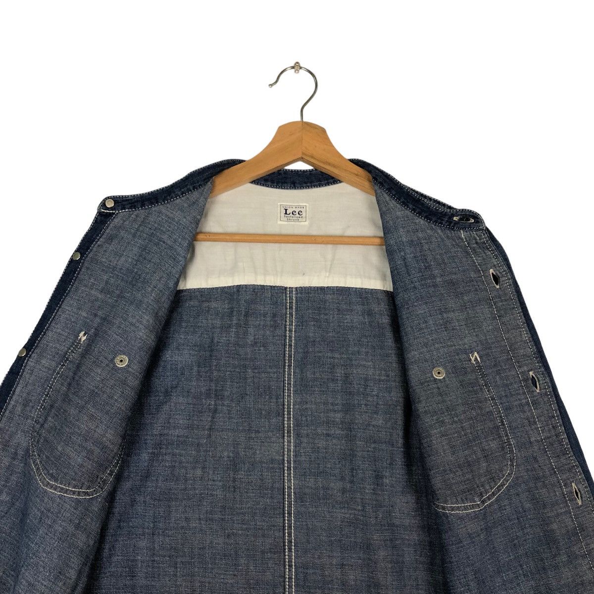 Indigo VINTAGE UNION MADE LEE SANFORIZED SHRUNK INDIGO DENIM JACKET Size US L / EU 52-54 / 3 - 11 Thumbnail