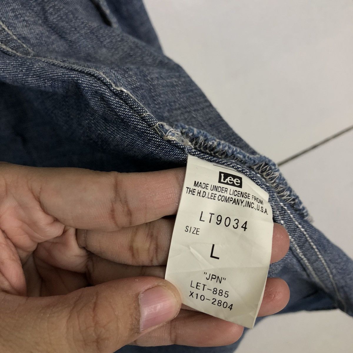 Indigo VINTAGE UNION MADE LEE SANFORIZED SHRUNK INDIGO DENIM JACKET Size US L / EU 52-54 / 3 - 13 Thumbnail
