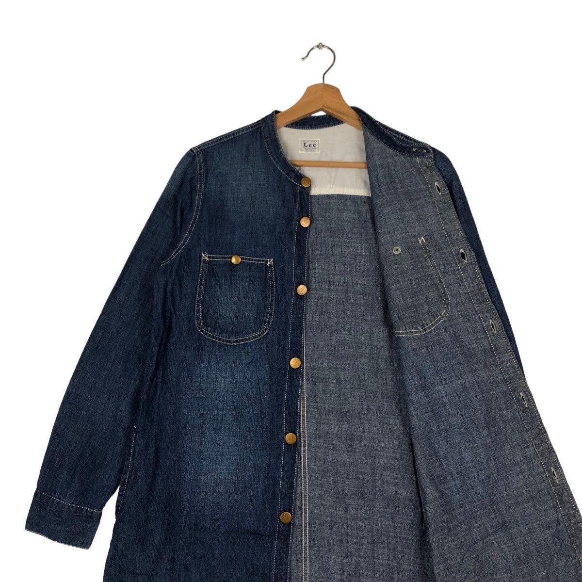 Indigo VINTAGE UNION MADE LEE SANFORIZED SHRUNK INDIGO DENIM JACKET Size US L / EU 52-54 / 3 - 10 Thumbnail