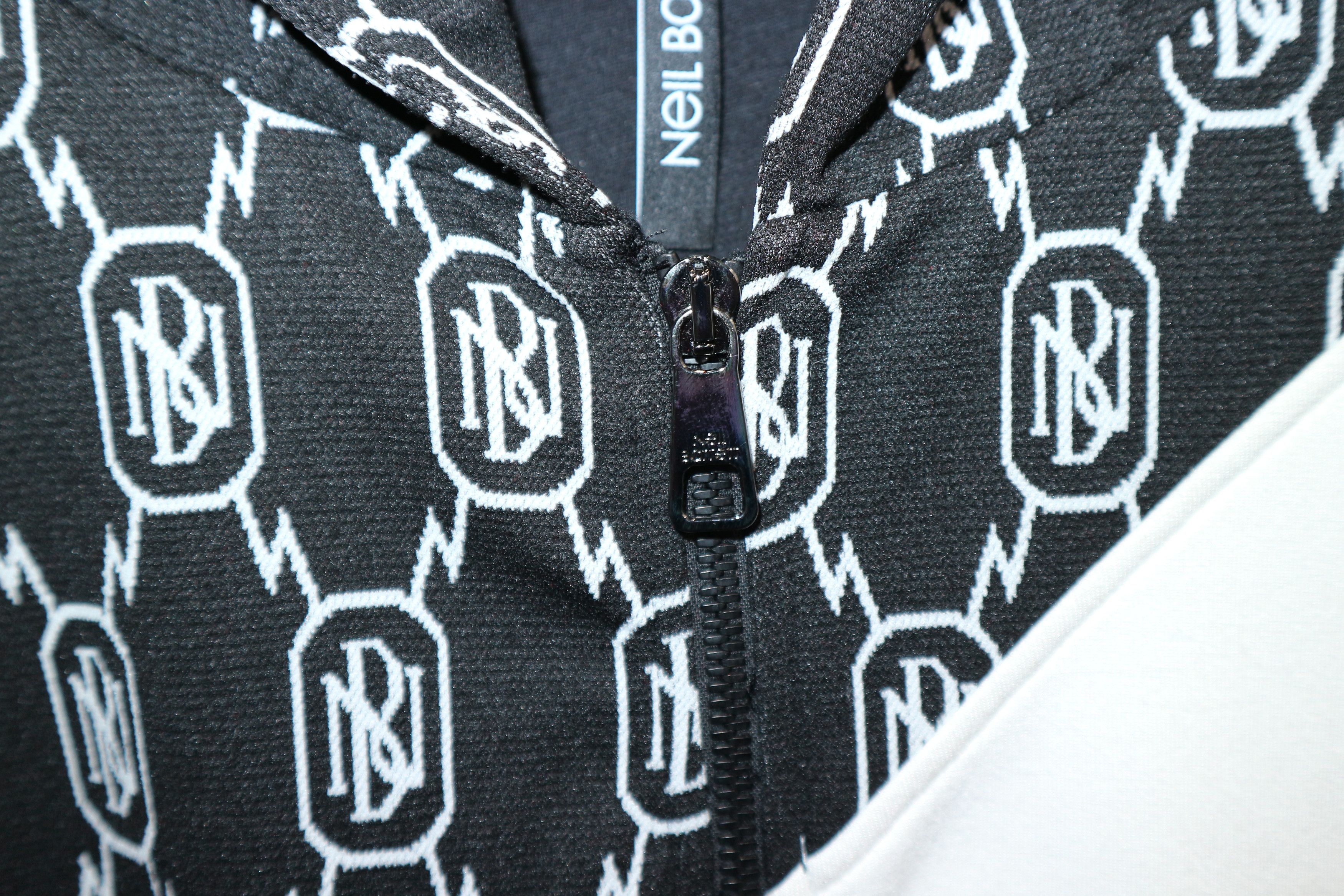 Neil Barrett Monogram neoprene modernist zip hoodie Size US M / EU 48-50 / 2 - 4 Thumbnail