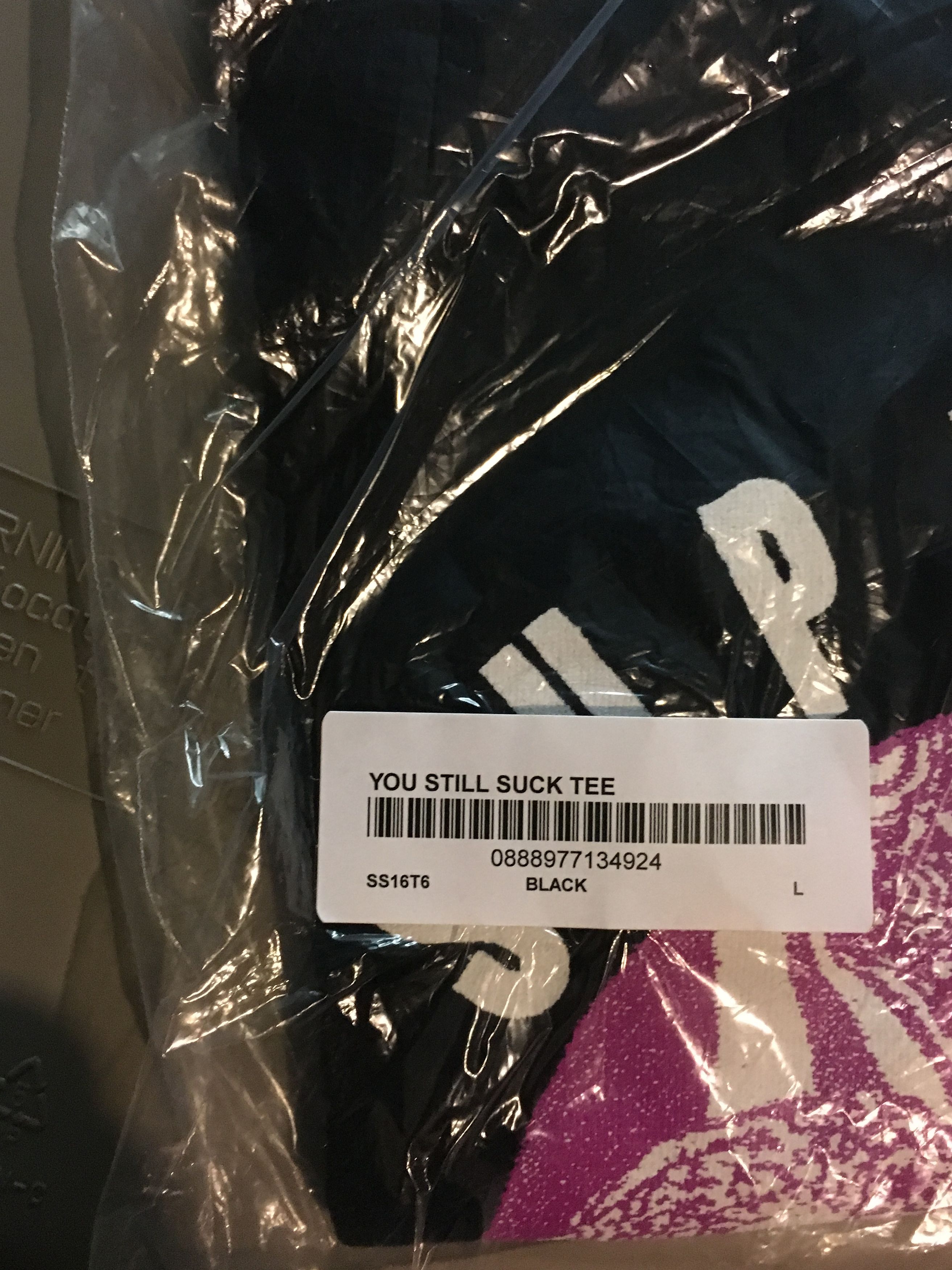 Supreme Supreme You Still Suck Tee Black Large SS16 Size US L / EU 52-54 / 3 - 2 Thumbnail