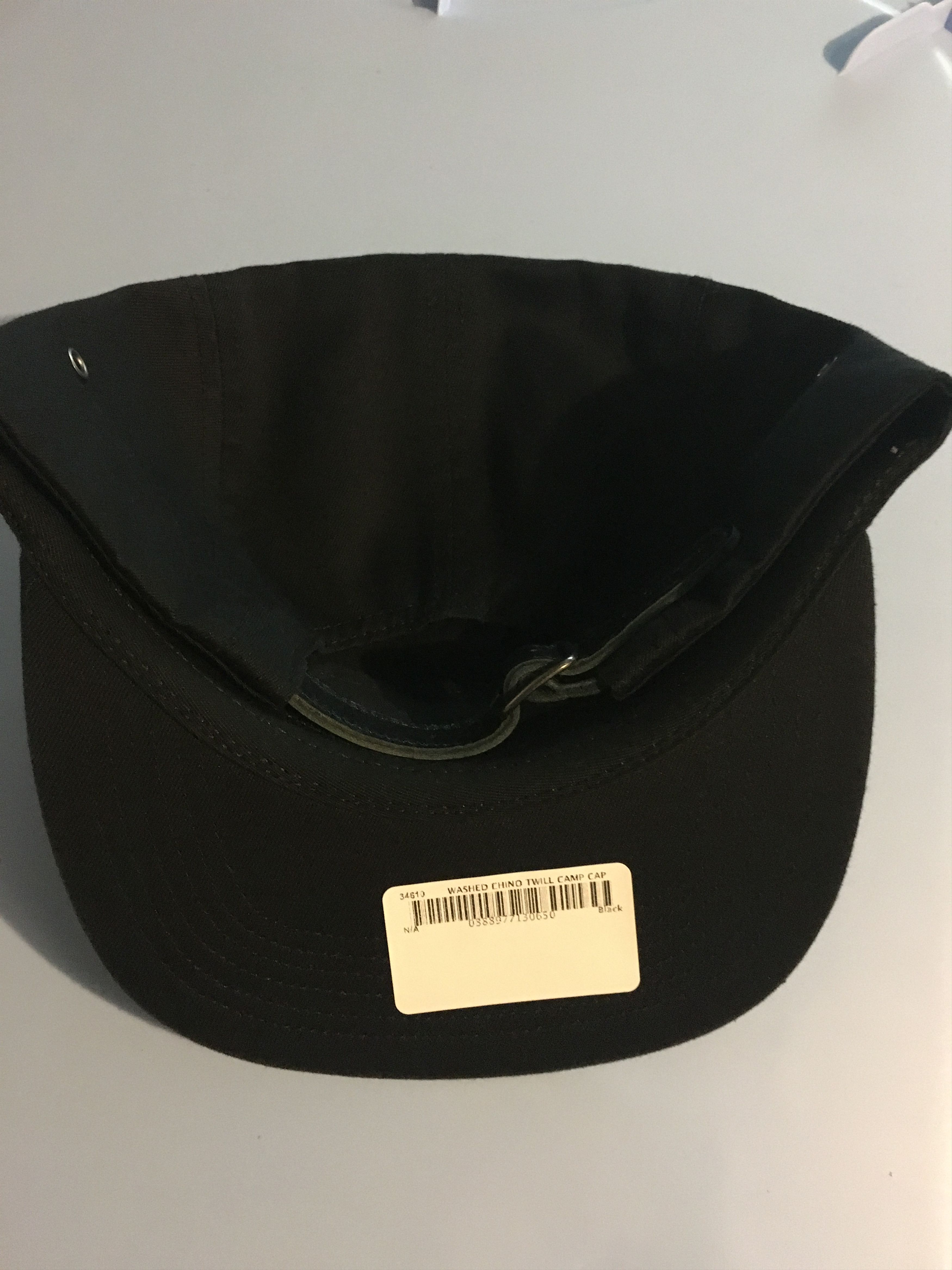 Supreme Supreme Washed Chino Twill Camp Cap Black SS16 Size ONE SIZE - 2 Thumbnail