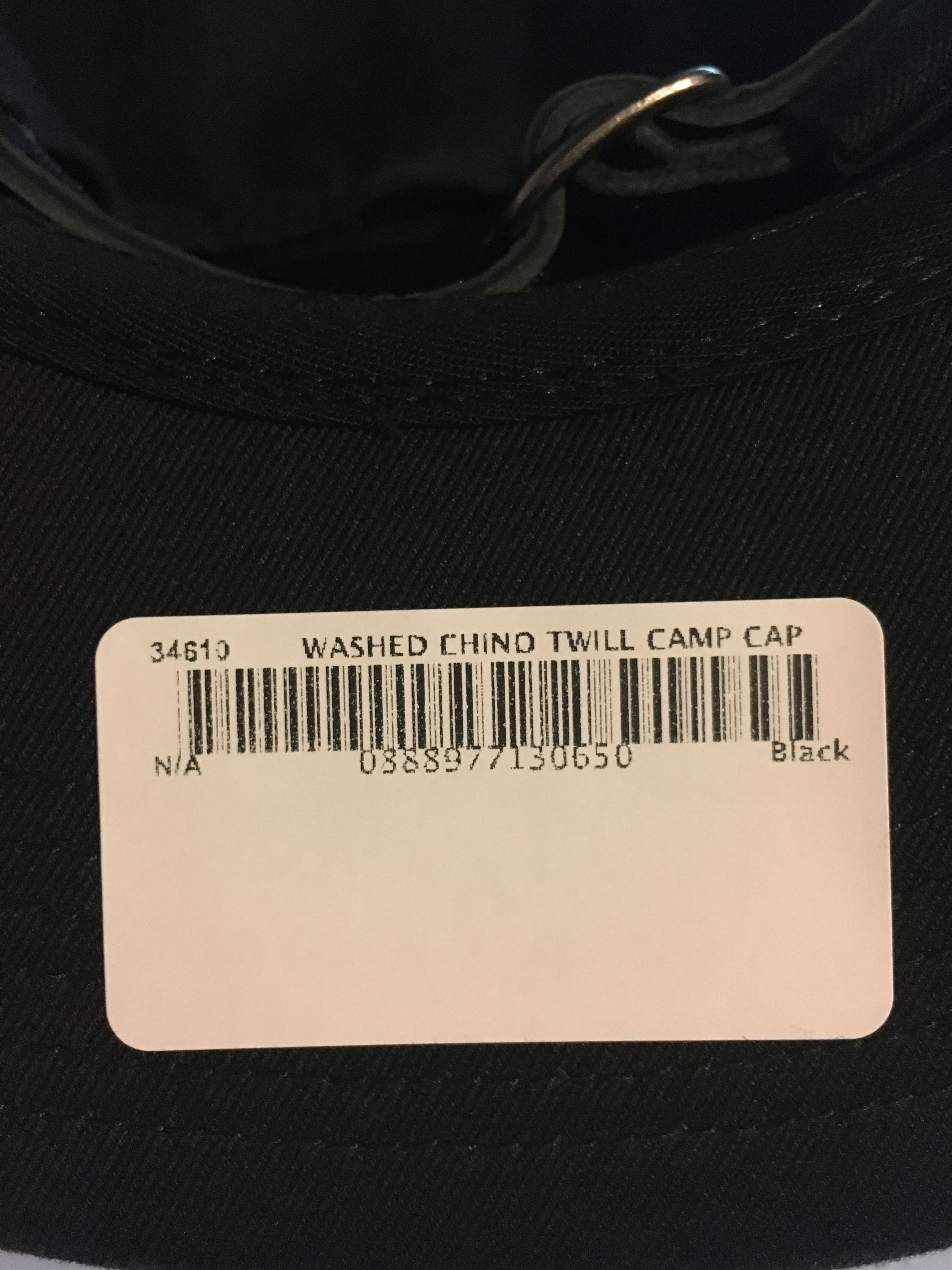 Supreme Supreme Washed Chino Twill Camp Cap Black SS16 Size ONE SIZE - 3 Thumbnail