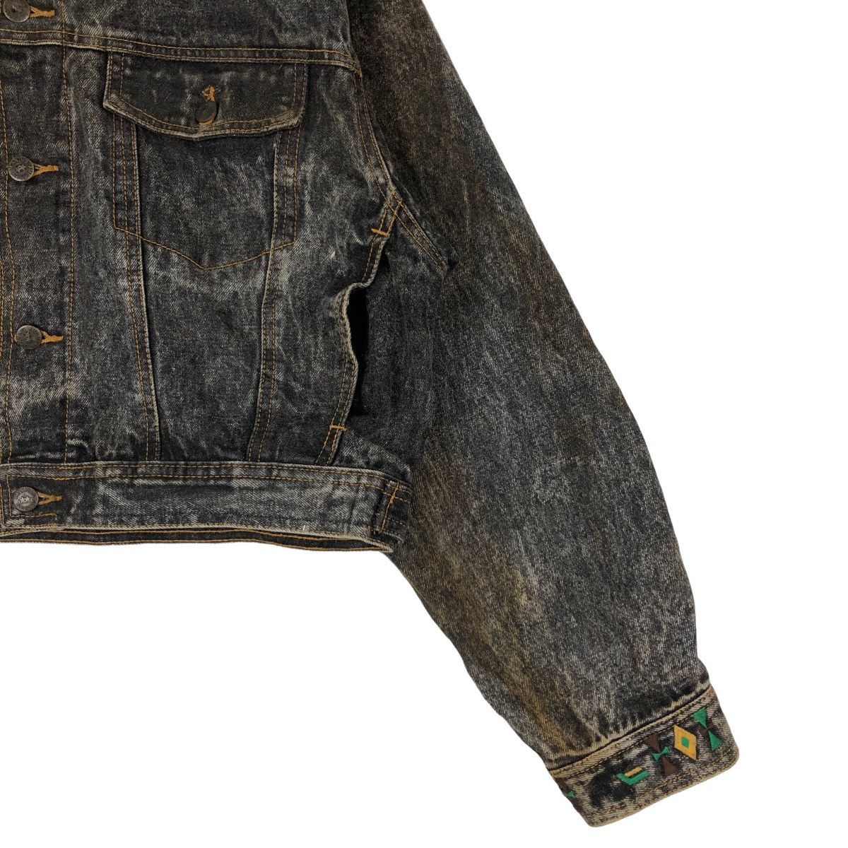 Japanese Brand VINTAGE TRUCKER DENIM JACKET BETA JAPAN INSPIRED ISSEY MIYKE Size US M / EU 48-50 / 2 - 3 Thumbnail
