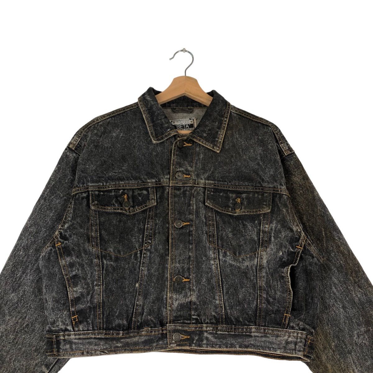 Japanese Brand VINTAGE TRUCKER DENIM JACKET BETA JAPAN INSPIRED ISSEY MIYKE Size US M / EU 48-50 / 2 - 1 Thumbnail