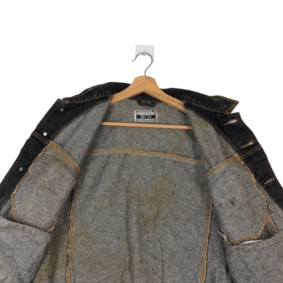 Japanese Brand VINTAGE TRUCKER DENIM JACKET BETA JAPAN INSPIRED ISSEY MIYKE Size US M / EU 48-50 / 2 - 10 Thumbnail