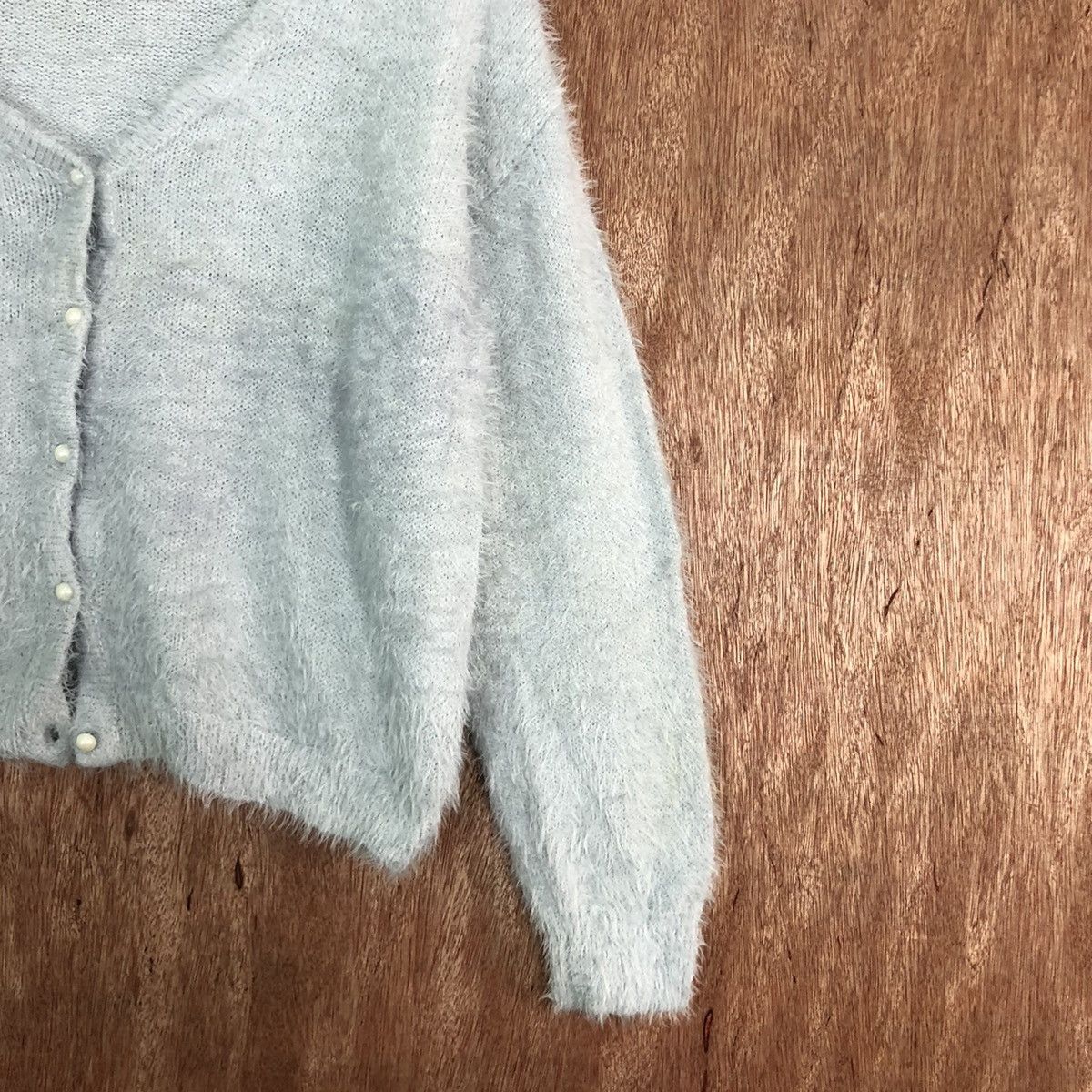 Vintage DL Retro Girl Grey Mohair Shag Shaggy Knitwear #c326 Size S / US 4 / IT 40 - 5 Thumbnail