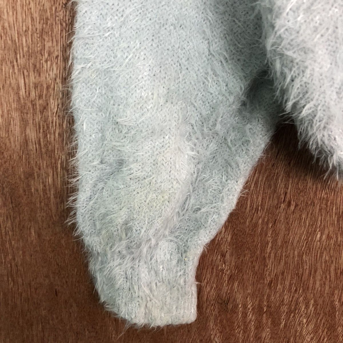 Vintage DL Retro Girl Grey Mohair Shag Shaggy Knitwear #c326 Size S / US 4 / IT 40 - 6 Thumbnail