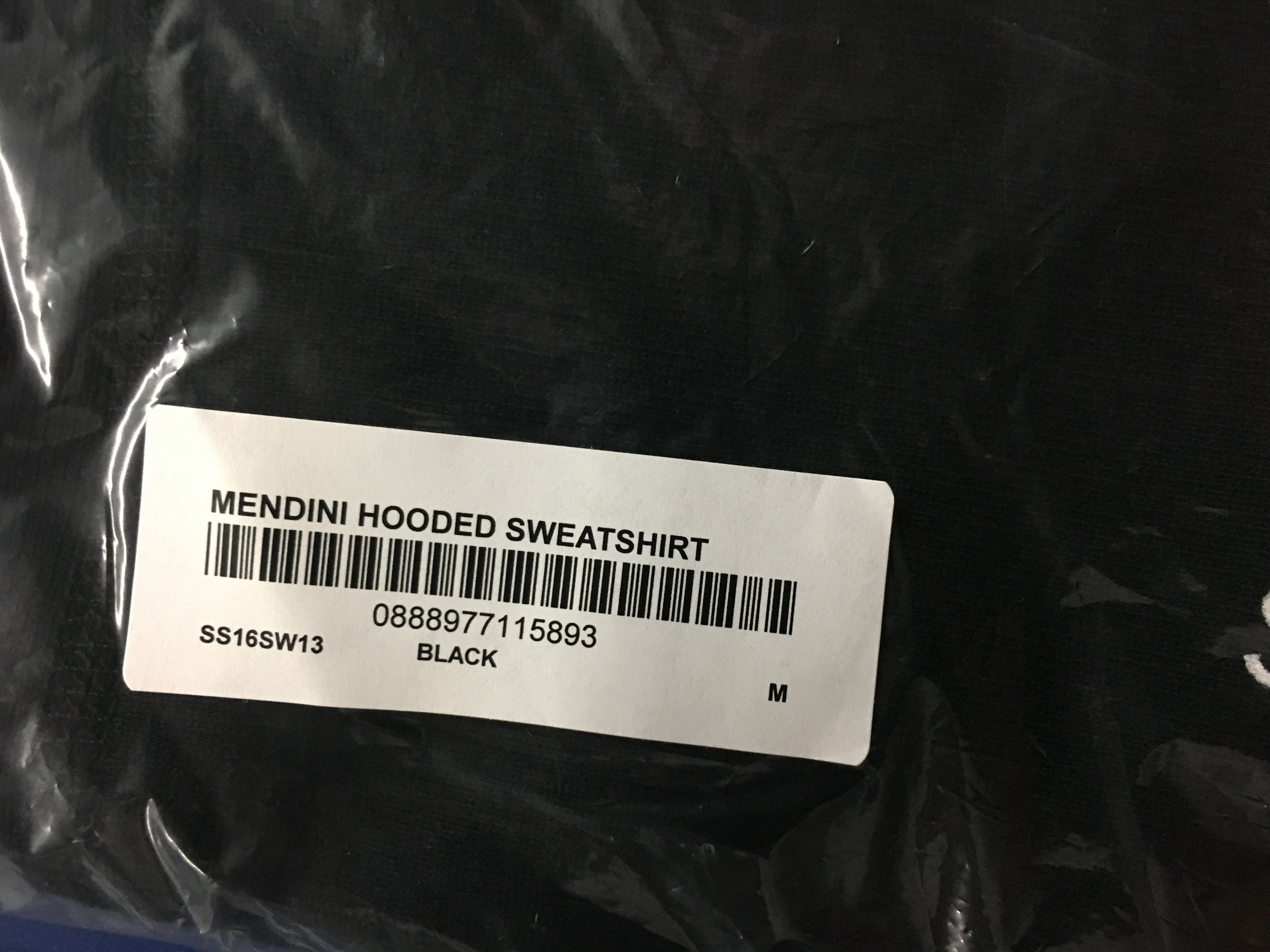 Supreme Supreme Mendini Hooded Sweatshirt Black Medium SS16 Size US M / EU 48-50 / 2 - 2 Thumbnail