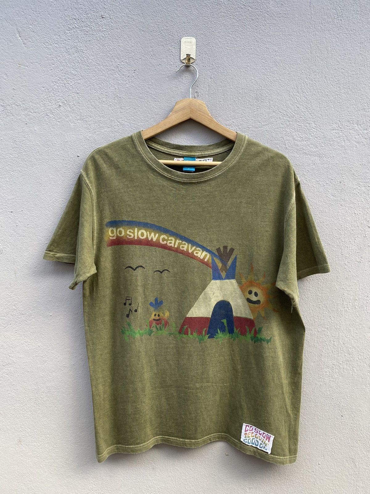 Japanese Brand × Vintage × go slow caravan Vintage GO SLOW CARAVAN x GOOD ON Collab Tee Size US L / EU 52-54 / 3 - 1 Thumbnail
