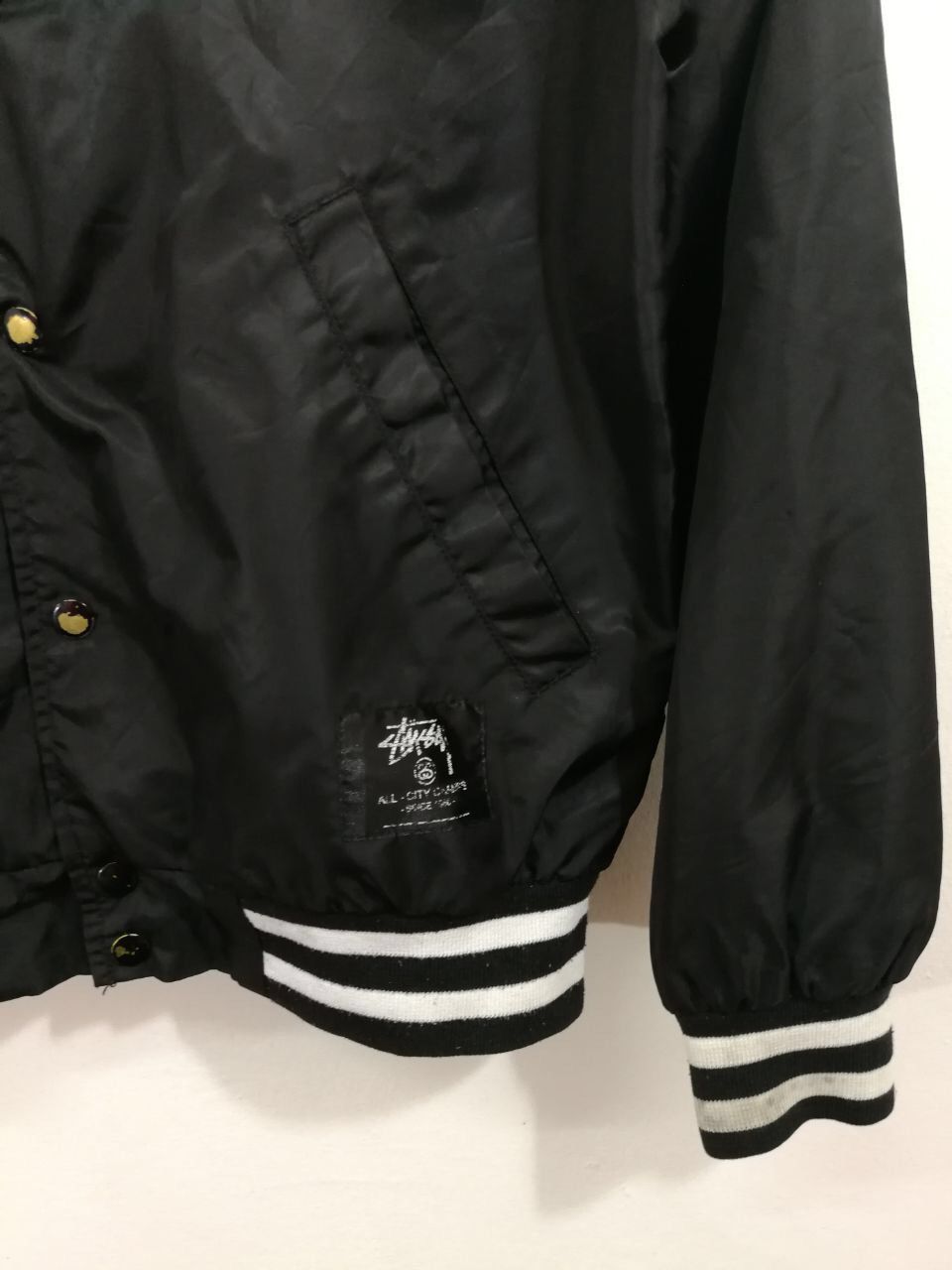 Stussy Stussy Bomber Jacket Logo Design Black Color Design Size US S / EU 44-46 / 1 - 5 Thumbnail