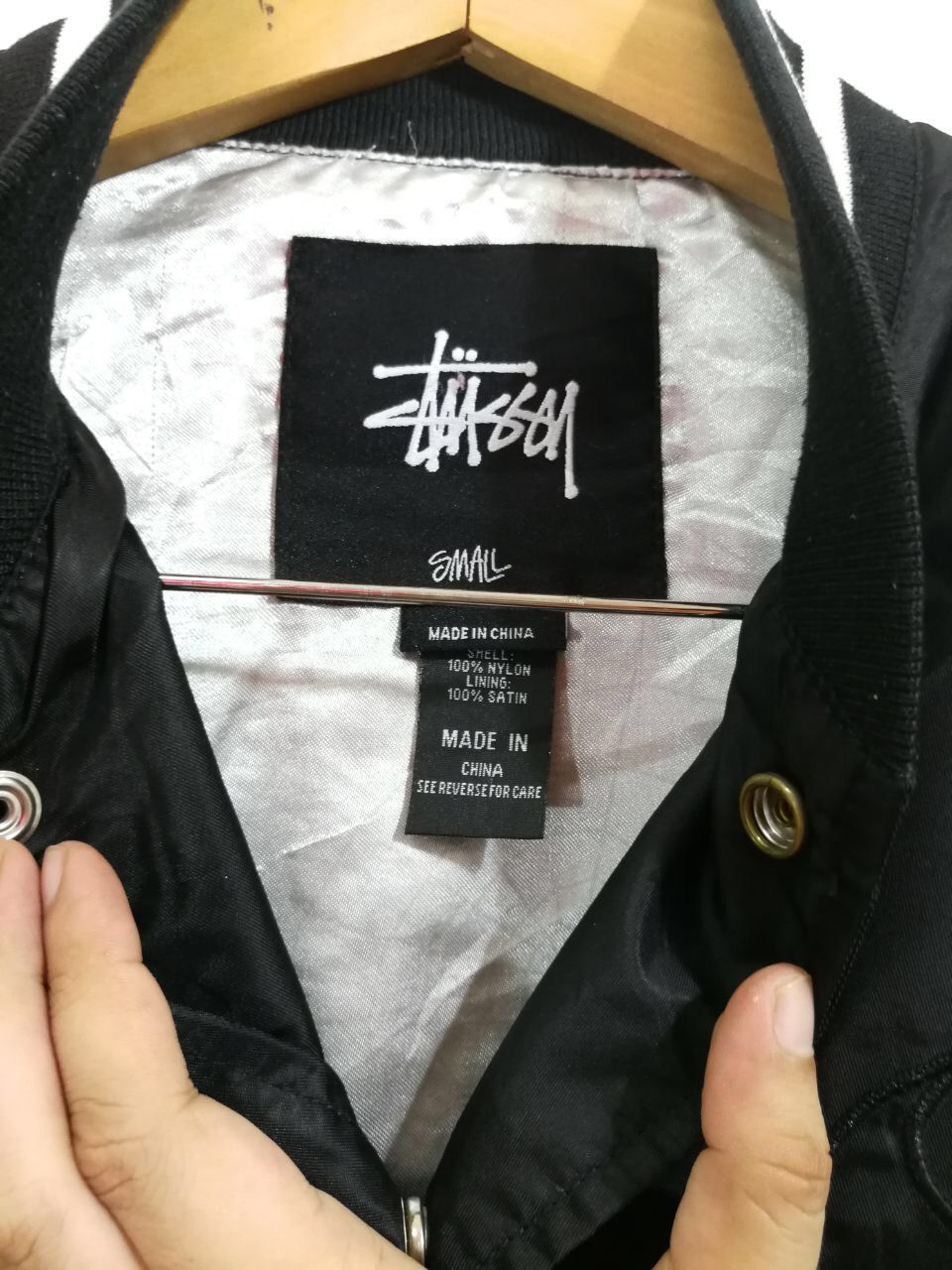 Stussy Stussy Bomber Jacket Logo Design Black Color Design Size US S / EU 44-46 / 1 - 4 Thumbnail