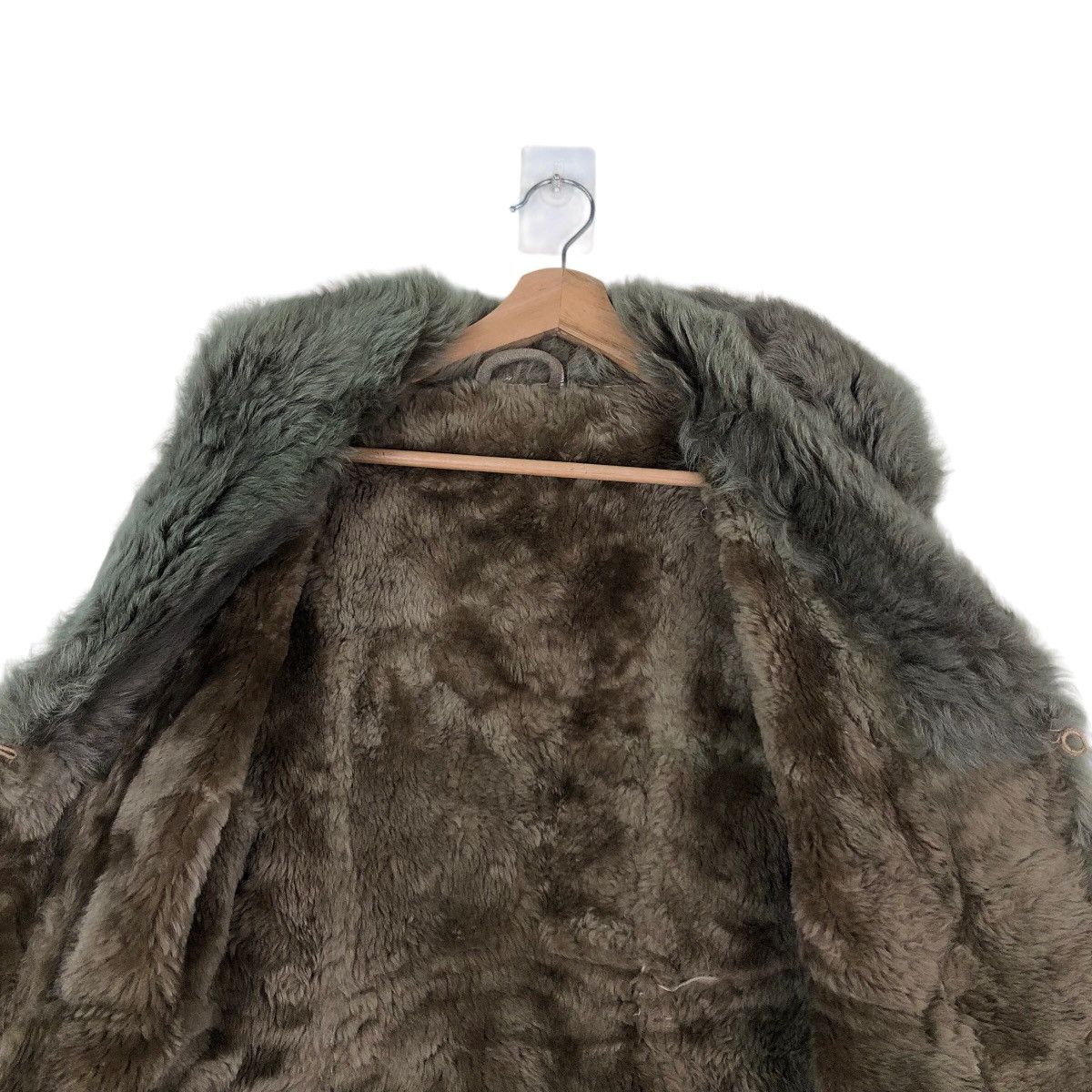 Genuine Leather VINTAGE MINK FUR SHEEP LEATHER JACKET Size US M / EU 48-50 / 2 - 11 Thumbnail