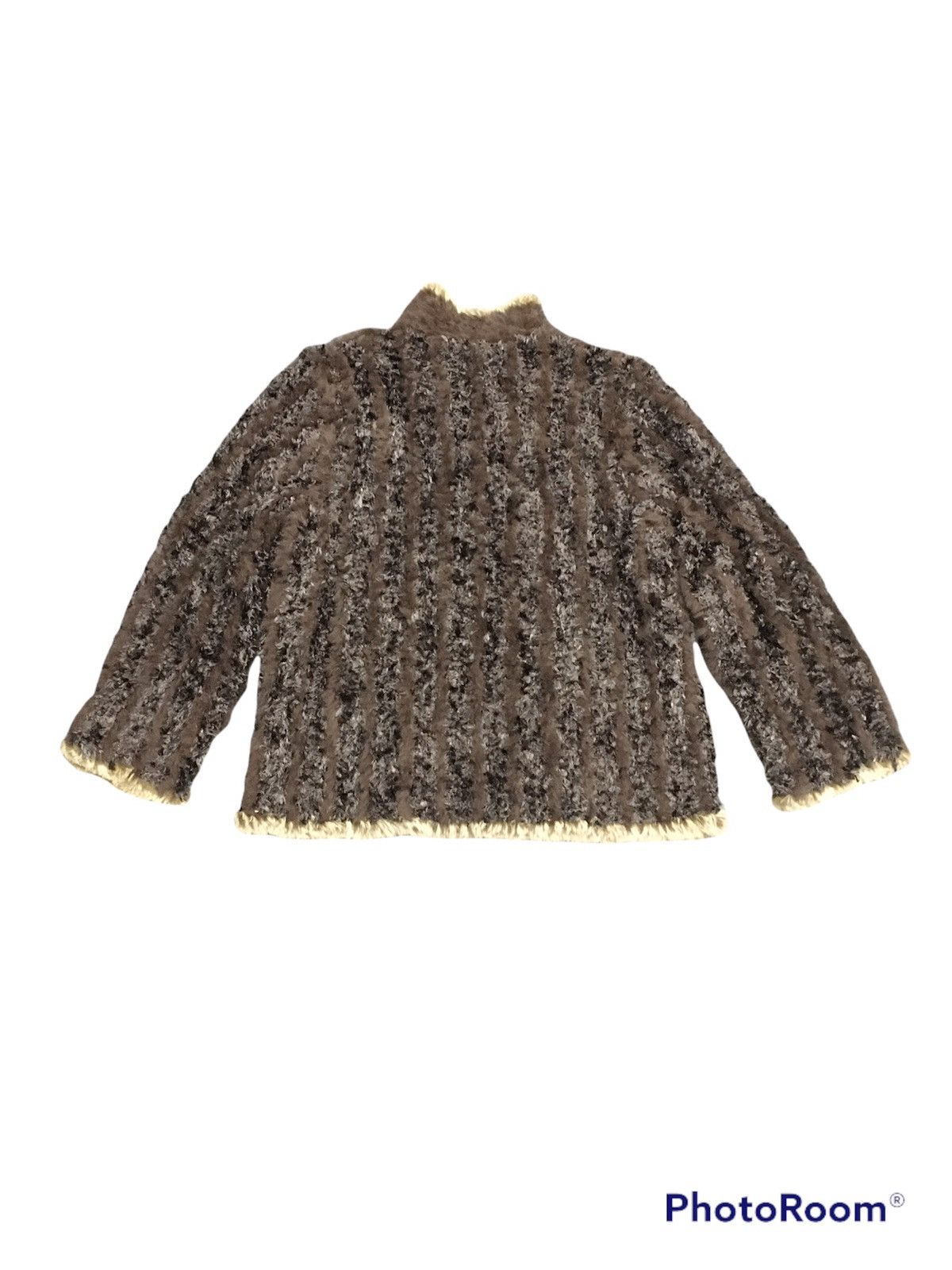 Vintage Rare🔥Japaneses Brand Cardigan/Jacket Real Fox Fur Mohair Size US M / EU 48-50 / 2 - 4 Thumbnail