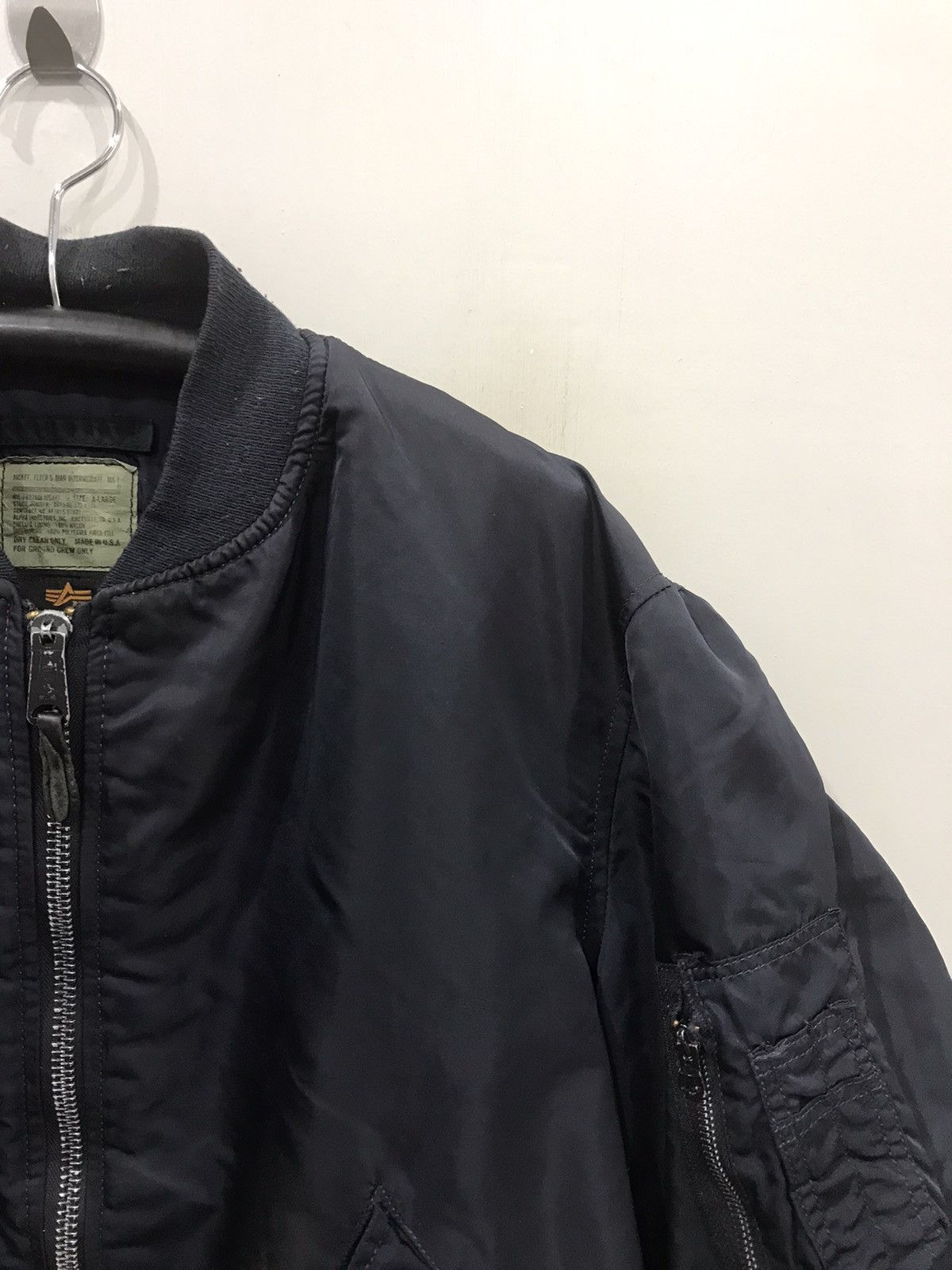 Alpha Industries Vintage 80s ALPHA IND Bomber Jacket Size US XL / EU 56 / 4 - 3 Thumbnail