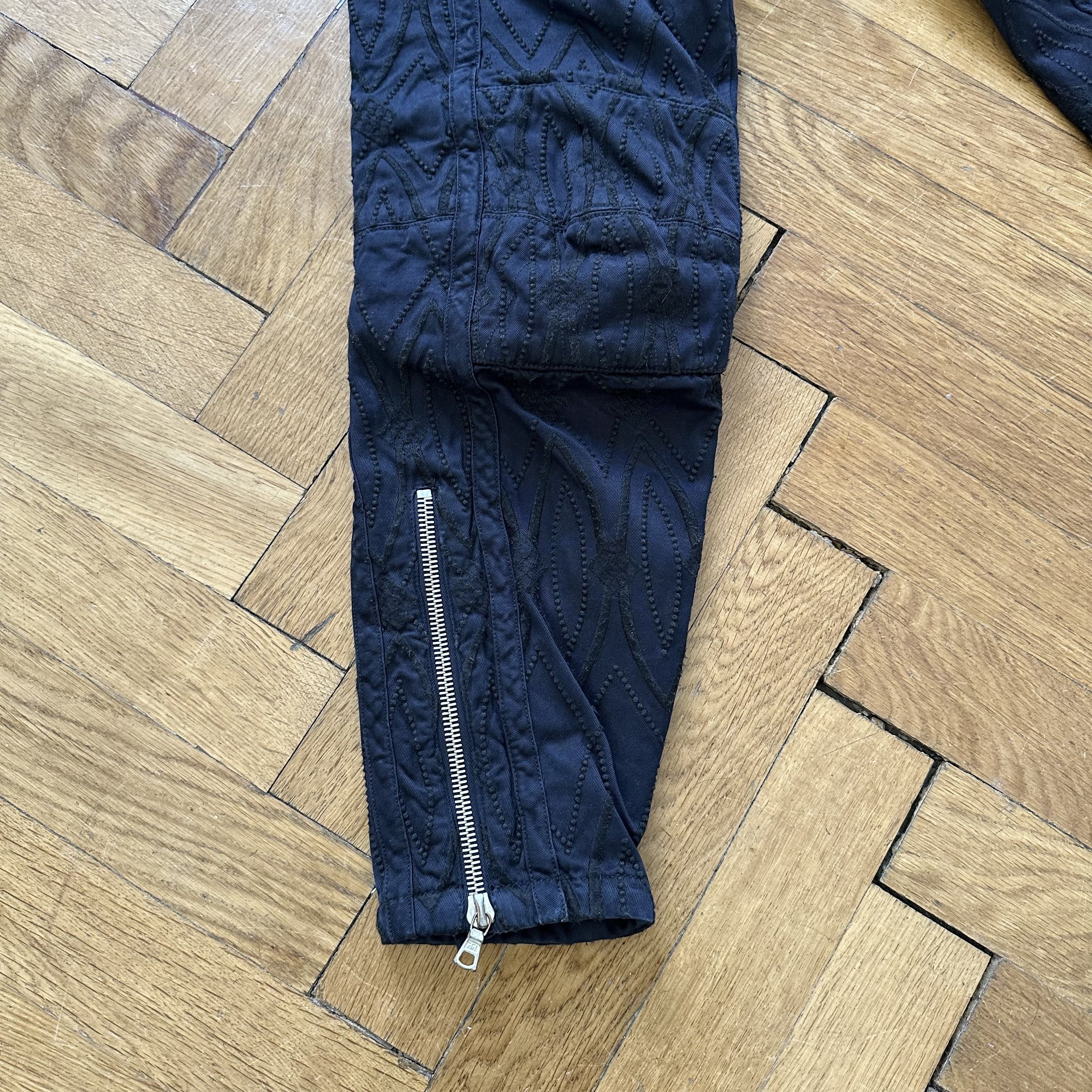 Dries Van Noten AW14 Embroidered Biker Pants Size US 32 / EU 48 - 6 Thumbnail