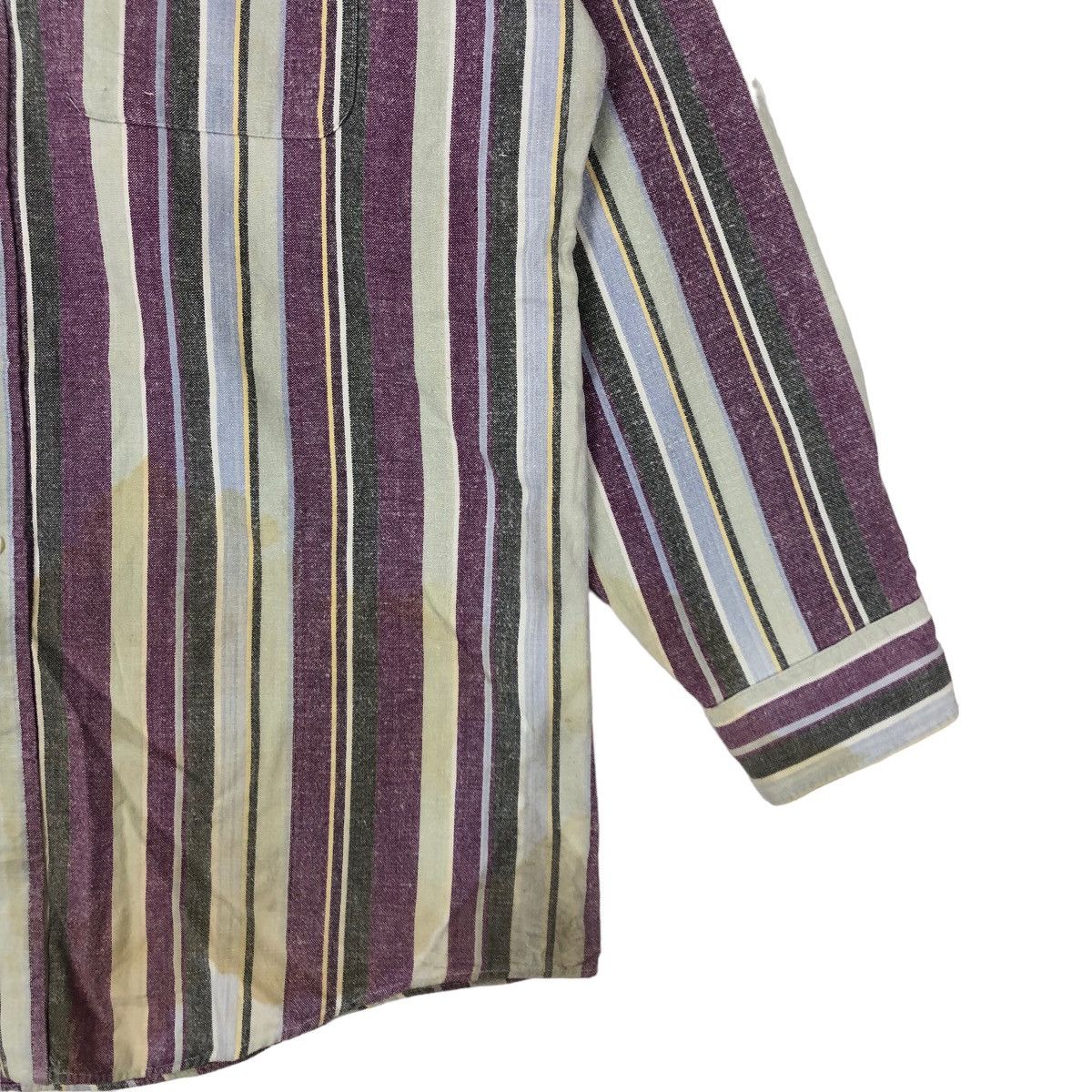 Japanese Brand VINTAGE STRIPED HIKORY CHORE JACKET JEEP MADE IN USA Size US L / EU 52-54 / 3 - 4 Thumbnail